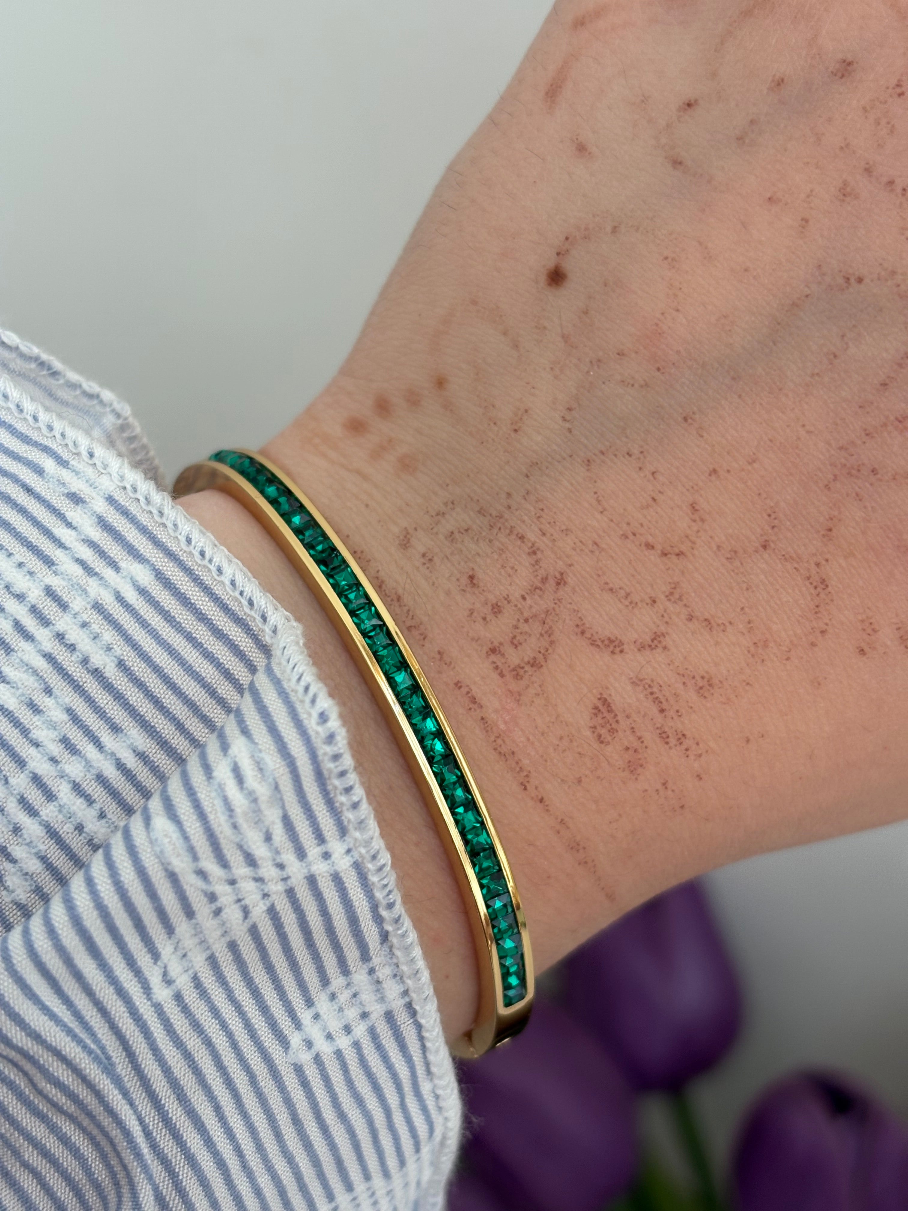Emerald bracelet (baby size)