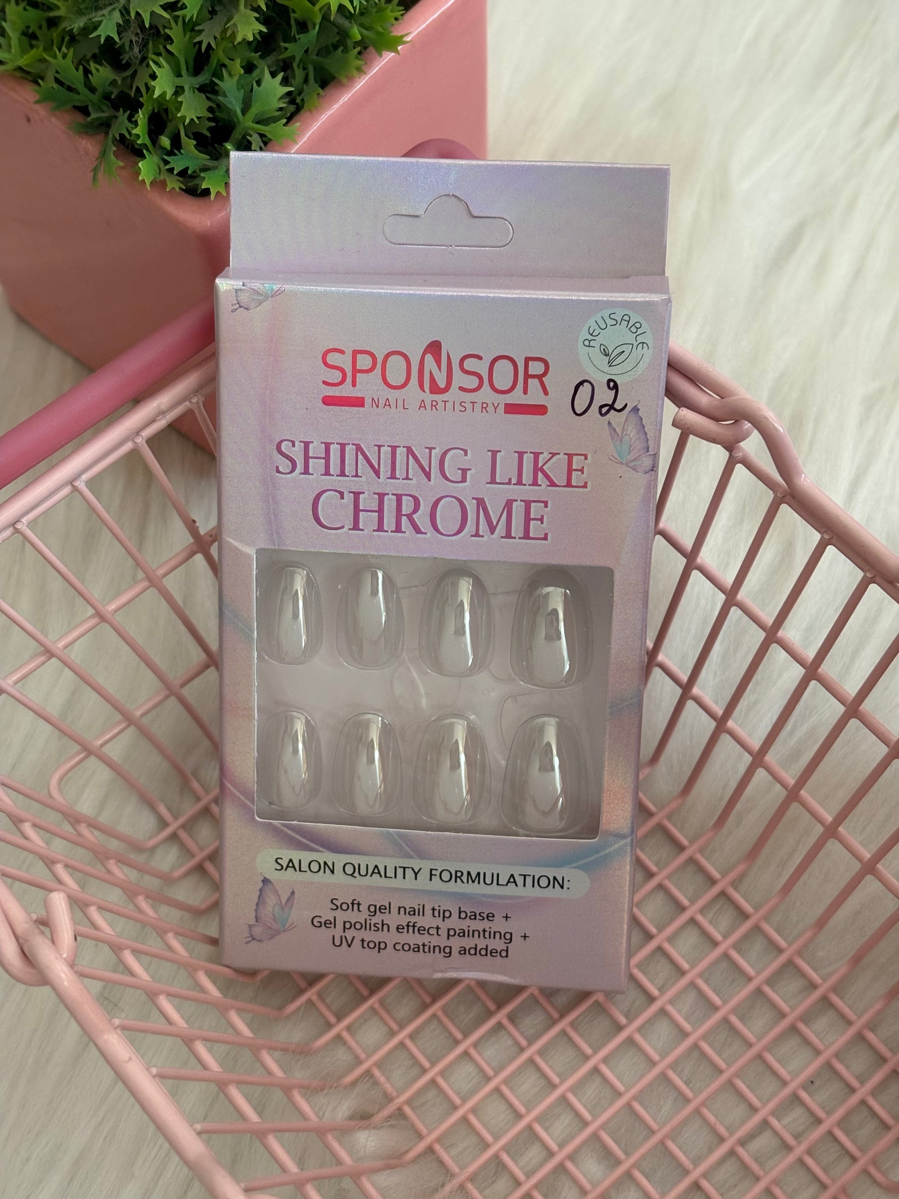 Sponser chrome nails