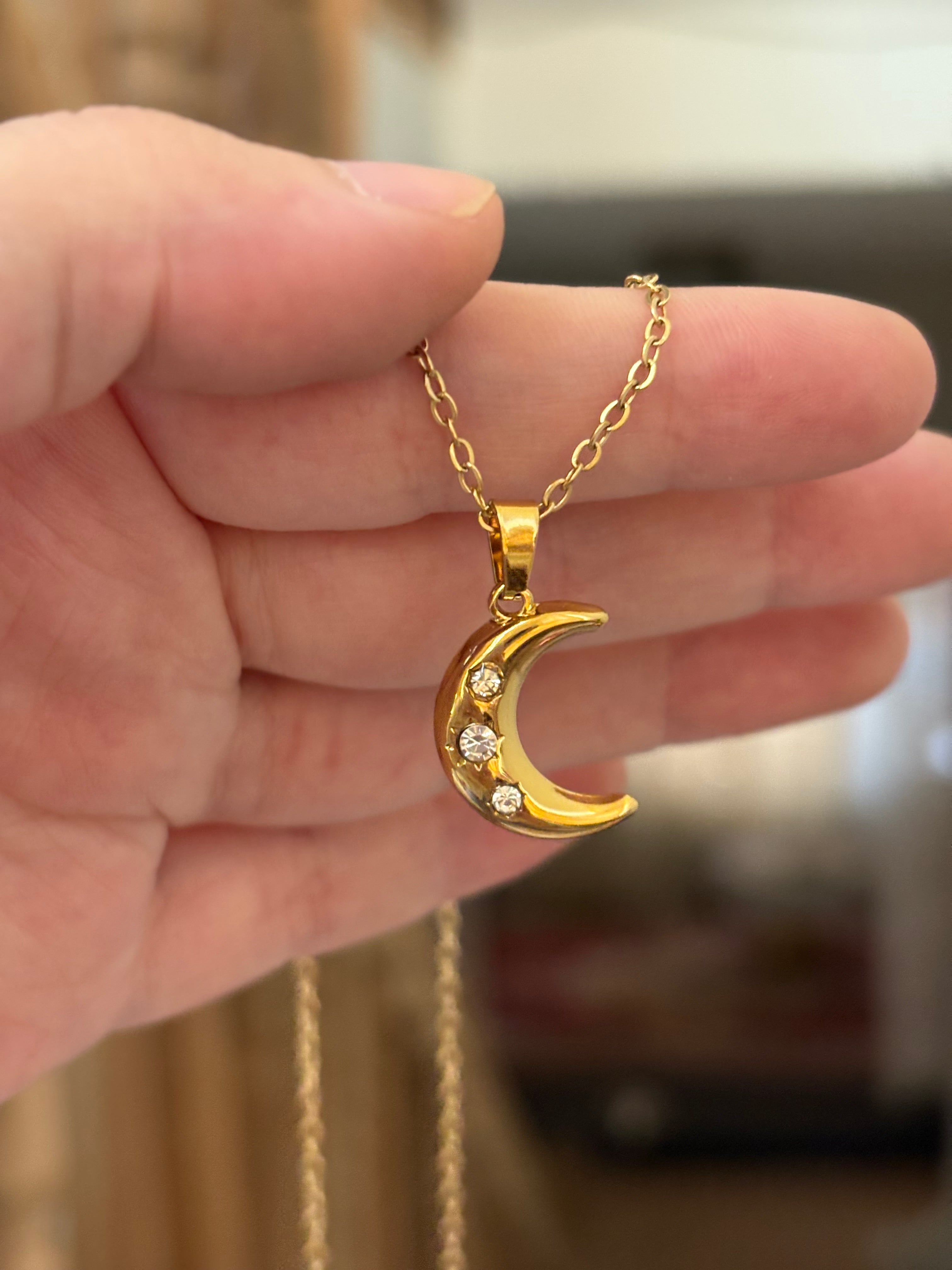 Crescent necklace