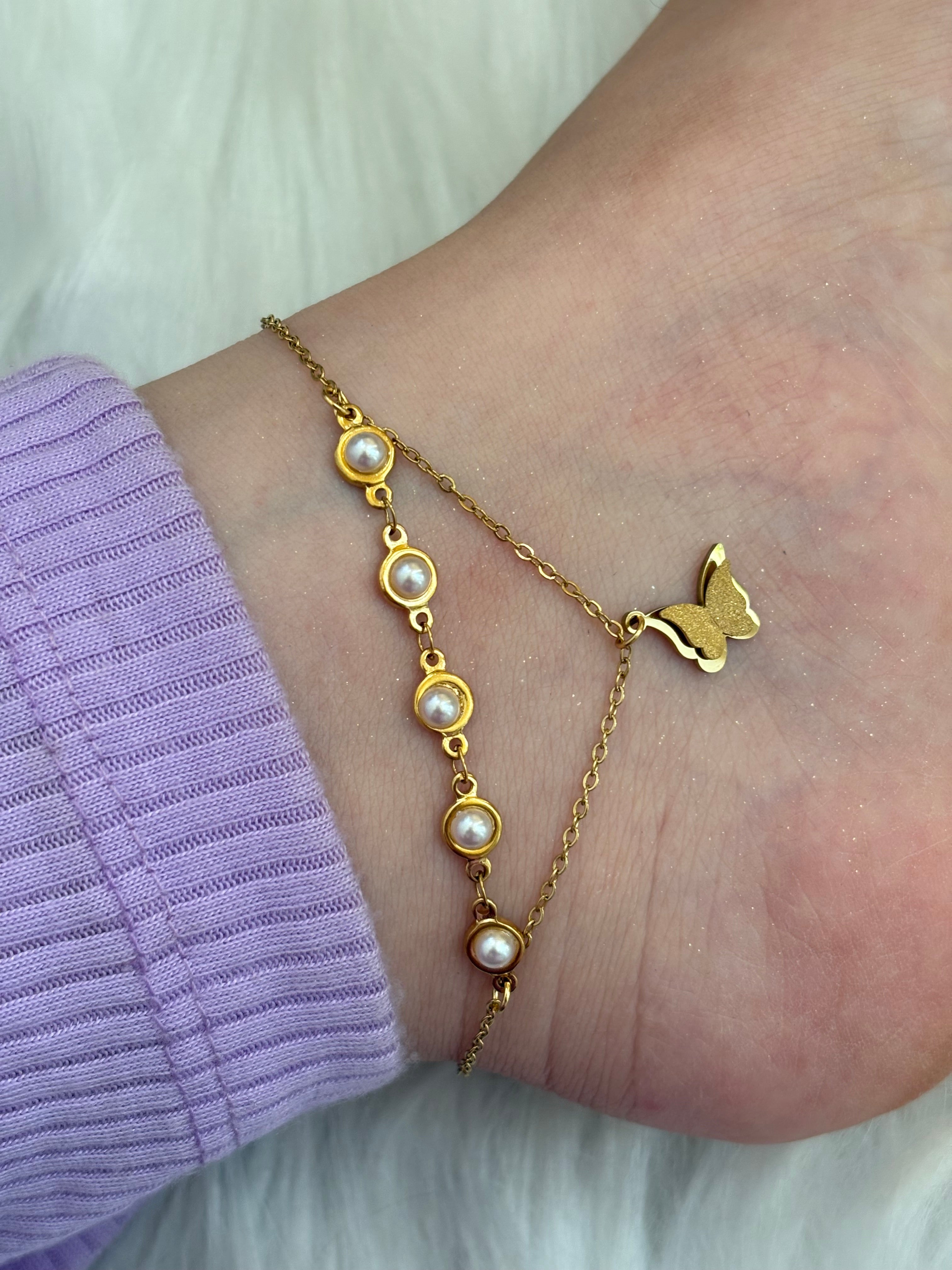 Butterfly anklet (1pc)