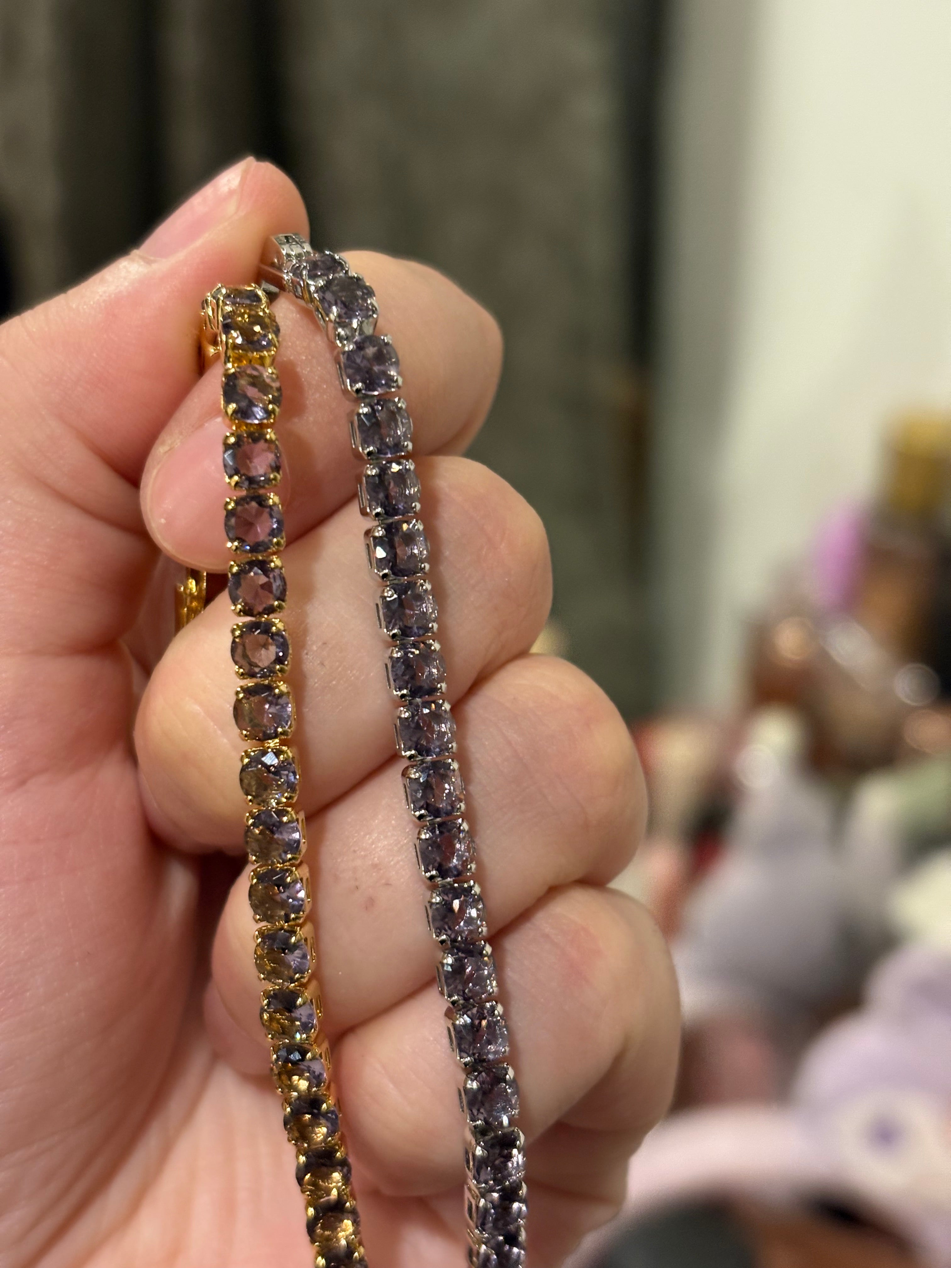 Aura tennis bracelet(purple)