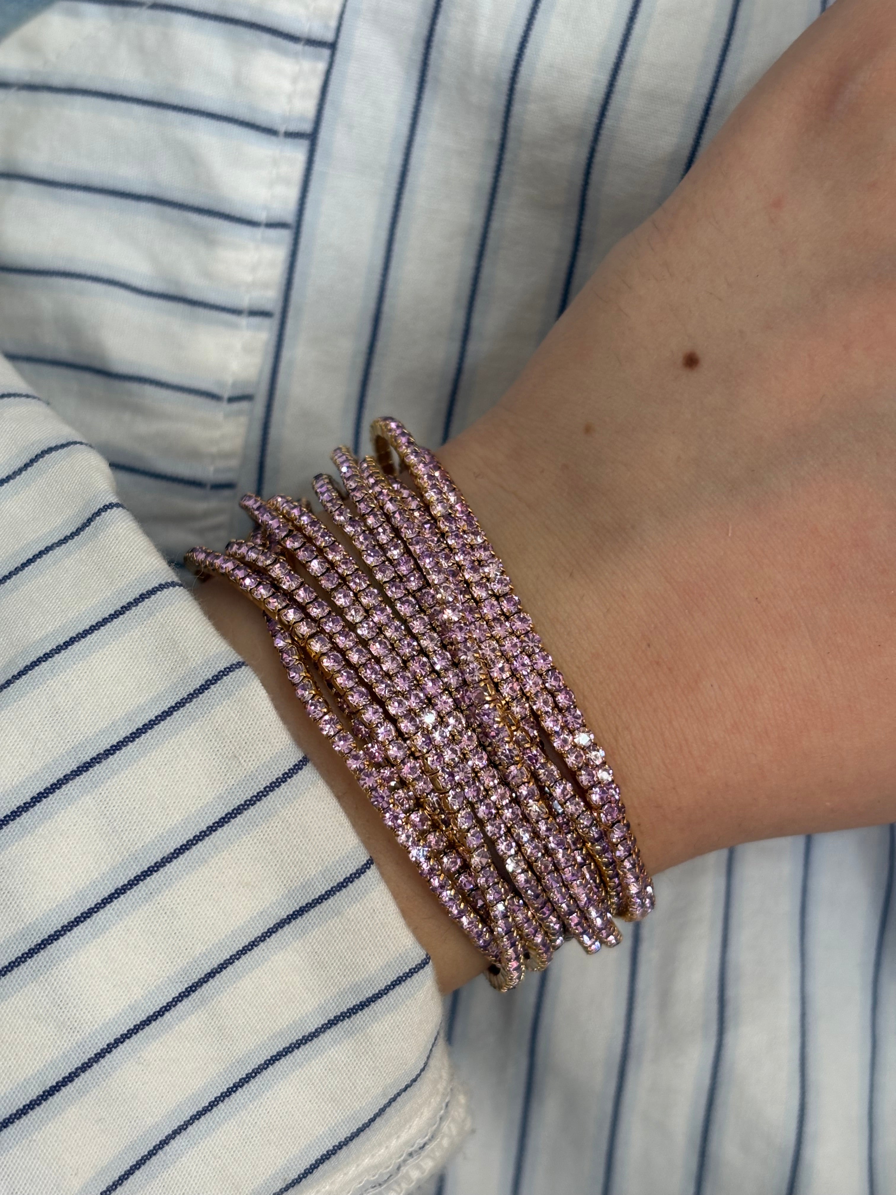 Lavender stretchable bracelet