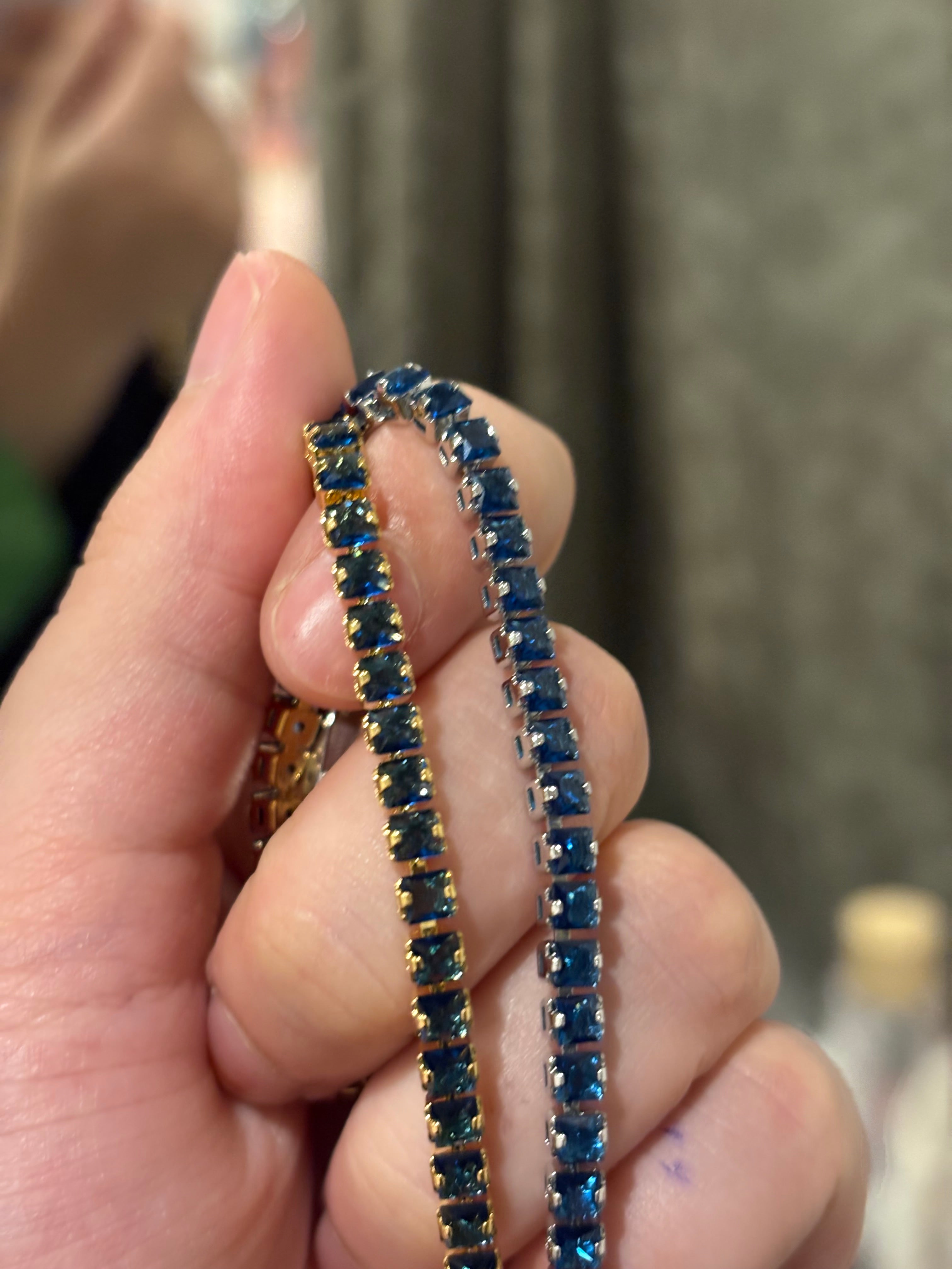 Vera tennis bracelet(blue)