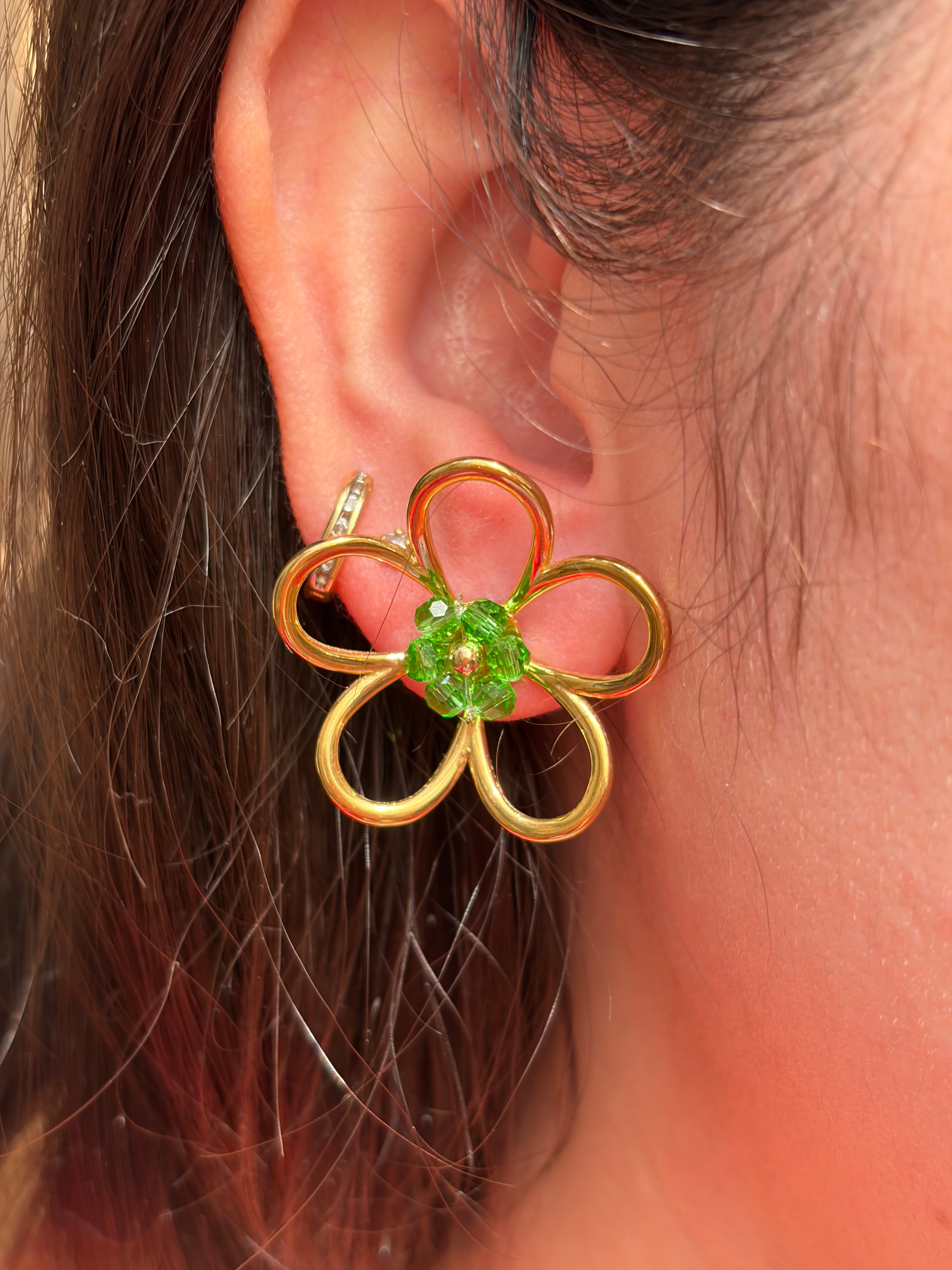 Floral earrings