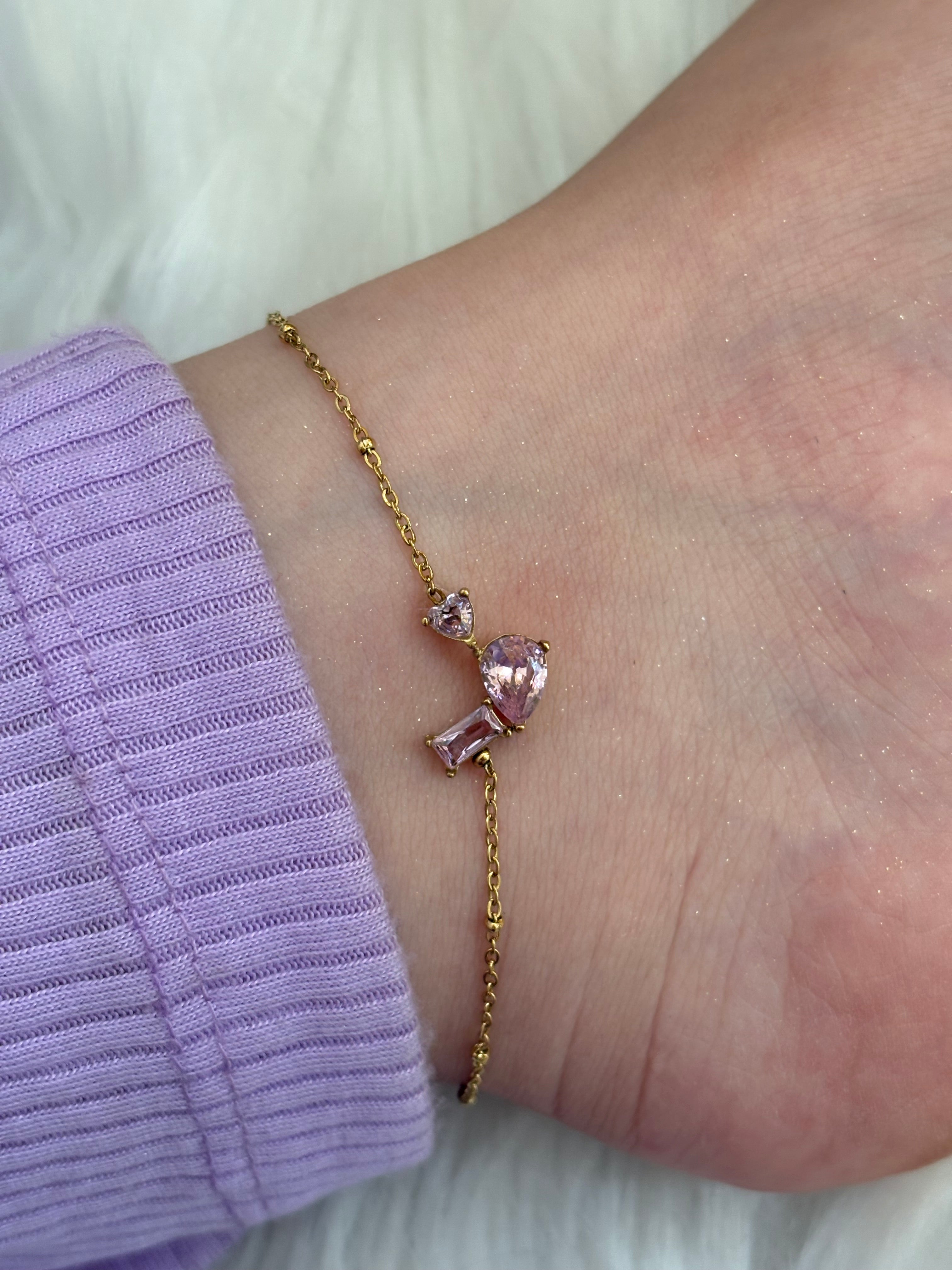 Pink anklet