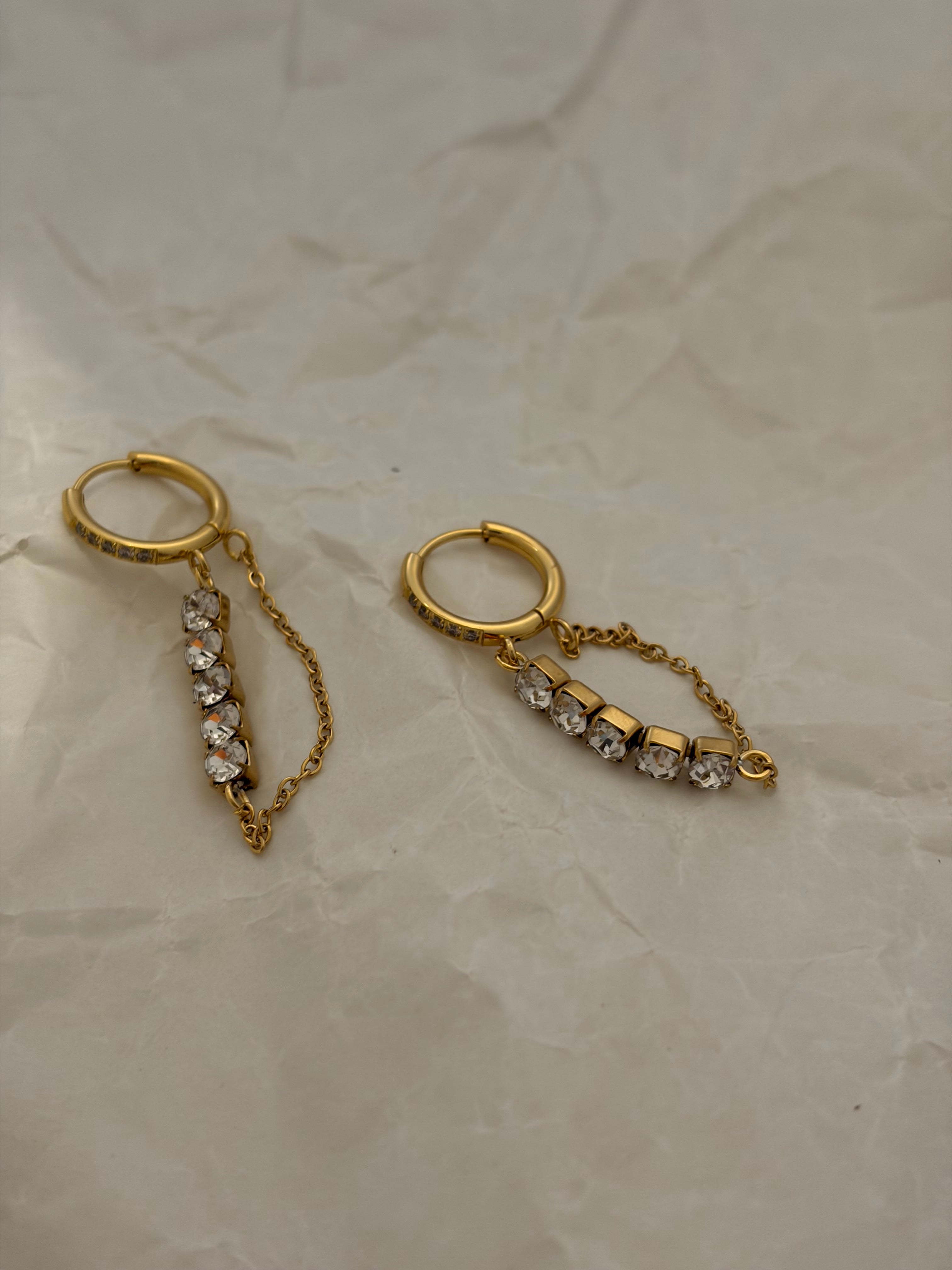 Chain earrings
