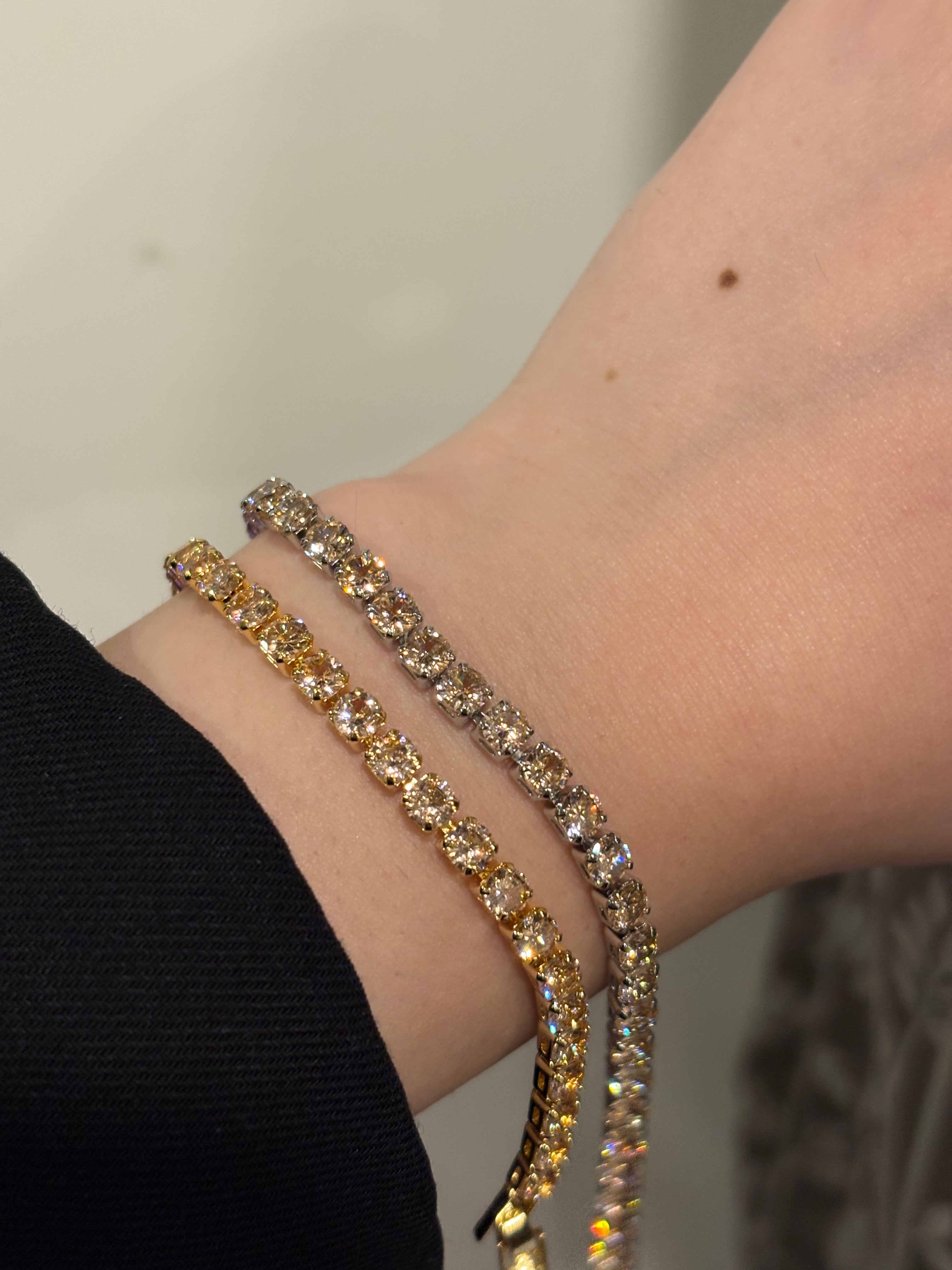 Aura tennis bracelet(yellow)