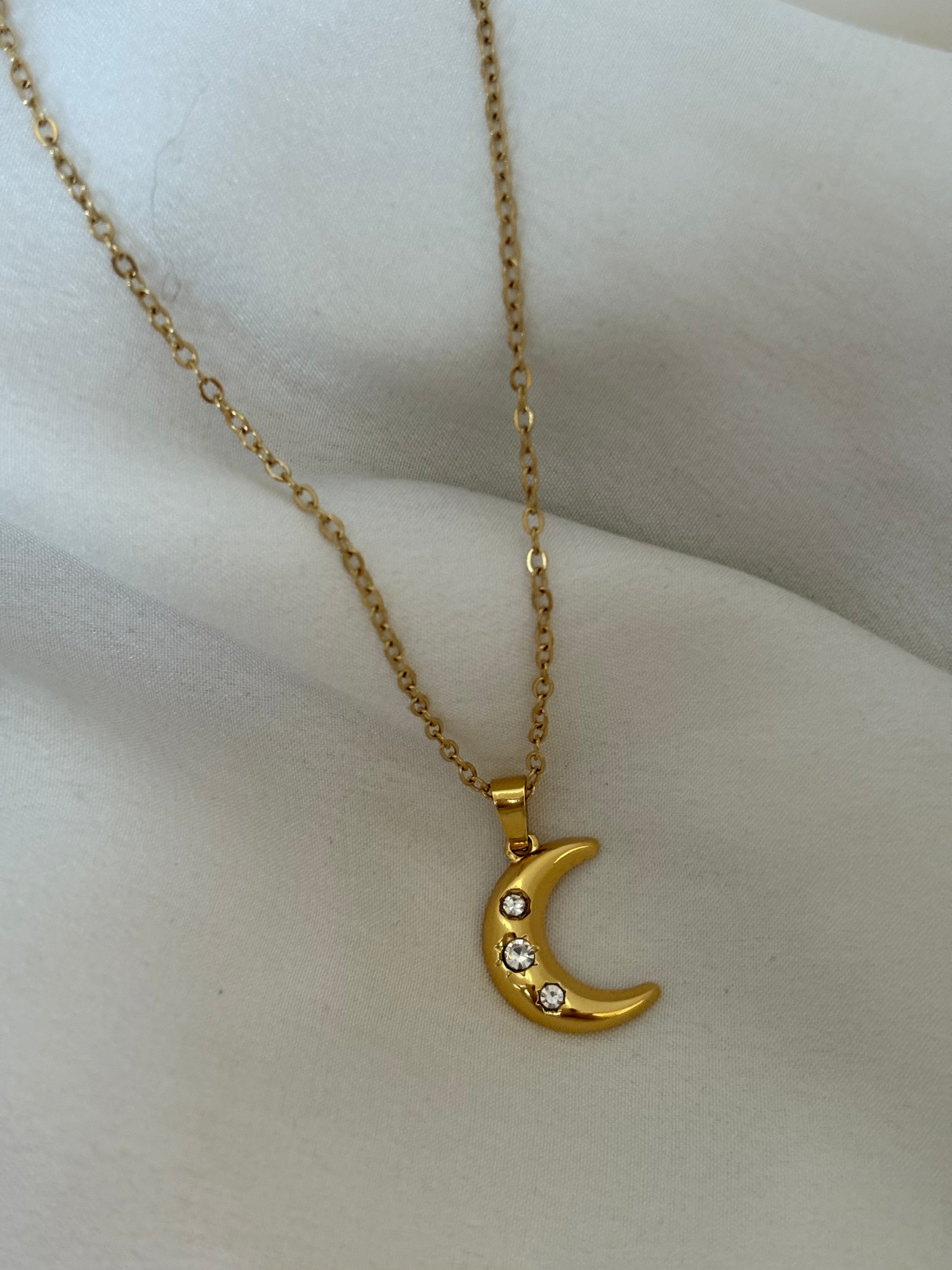 Crescent necklace