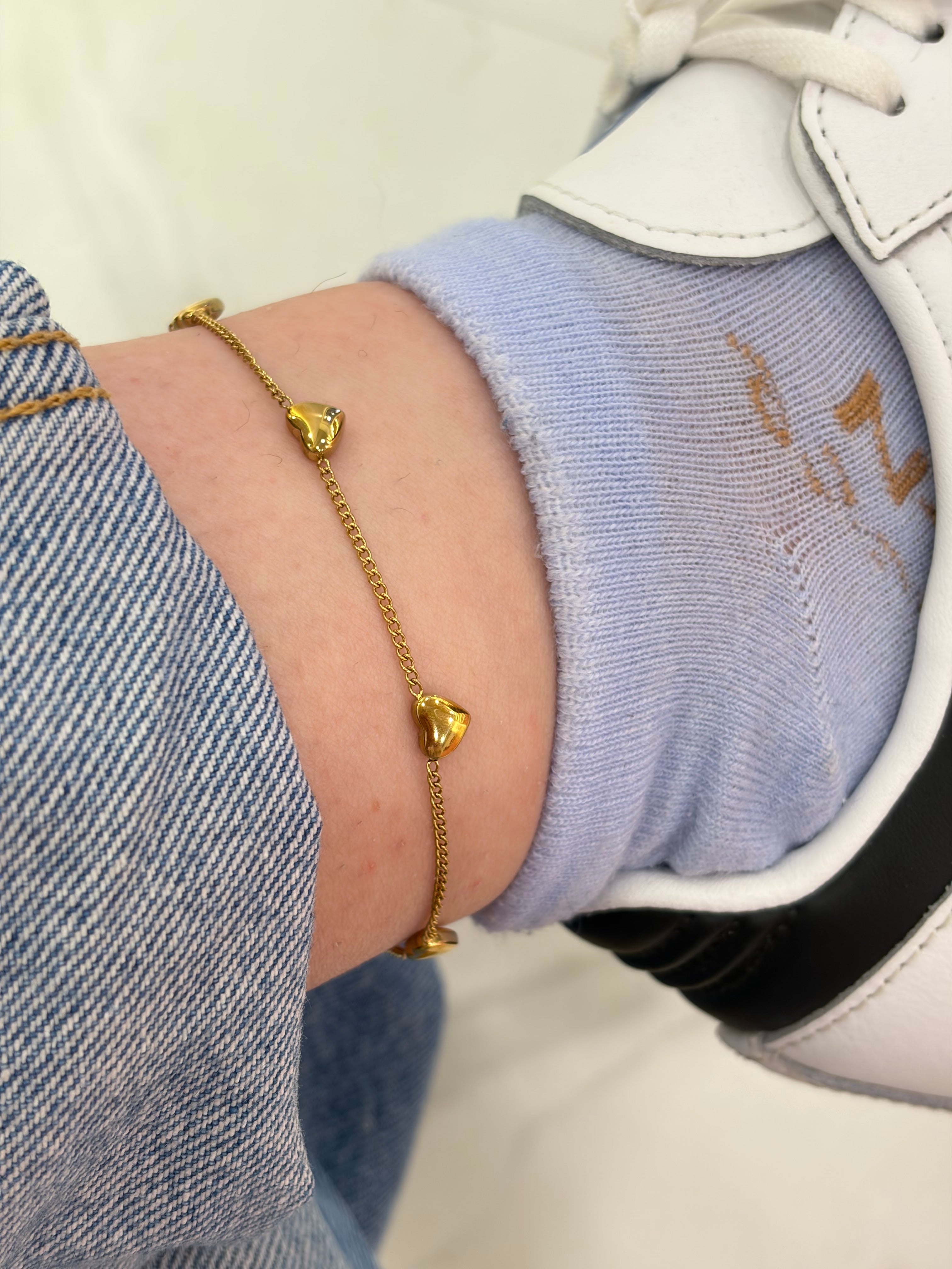 Hearts anklet (1pc)