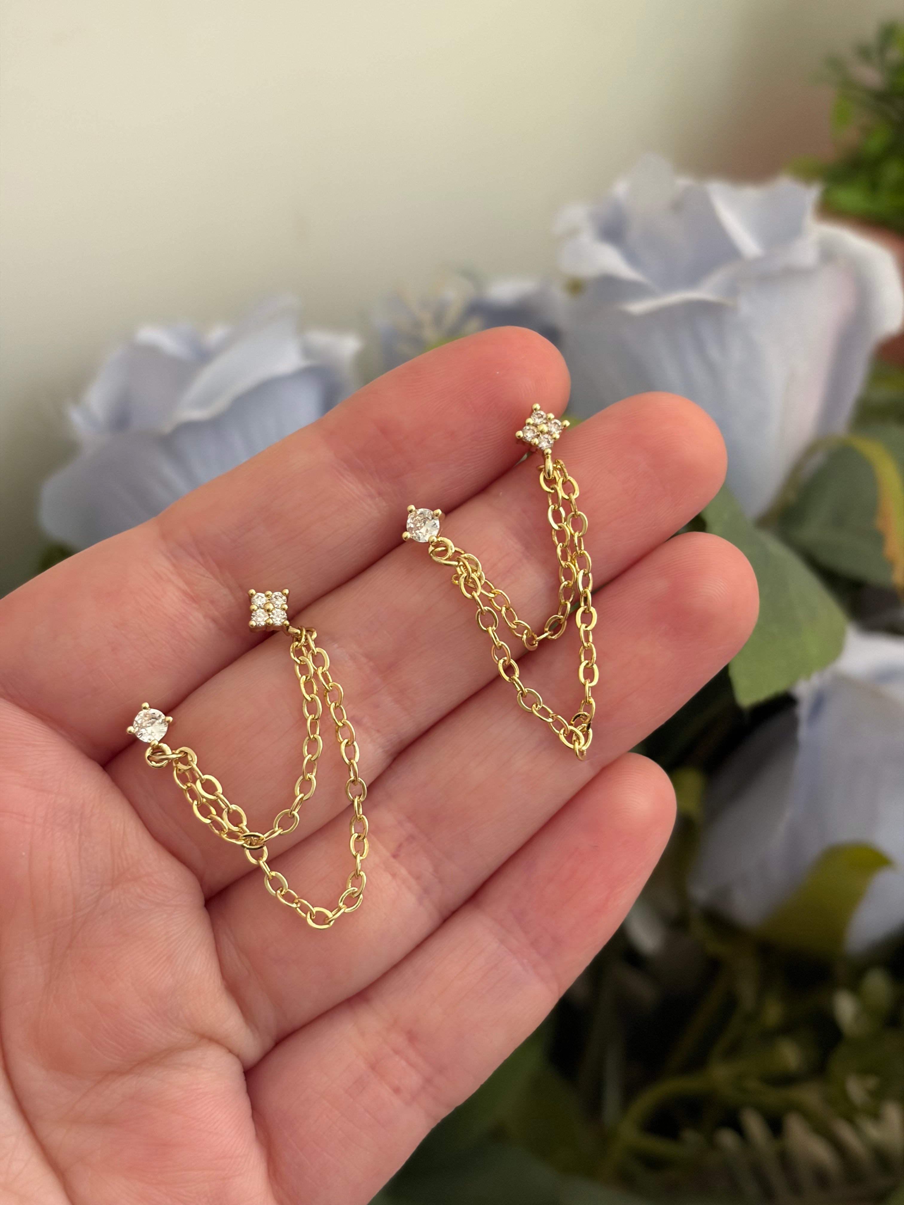 Daisy chain earring (pair)