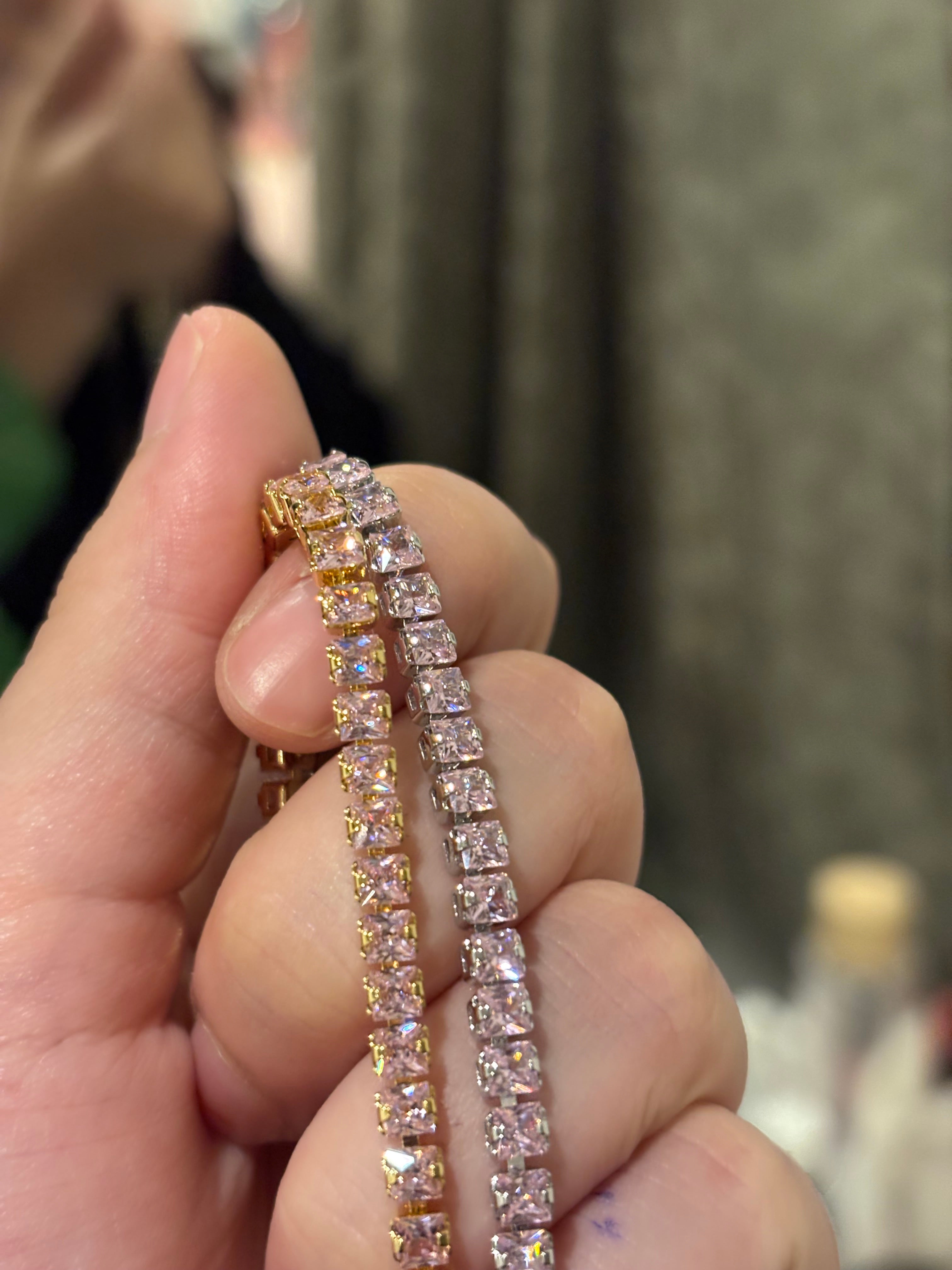 Vera tennis bracelet(pink)