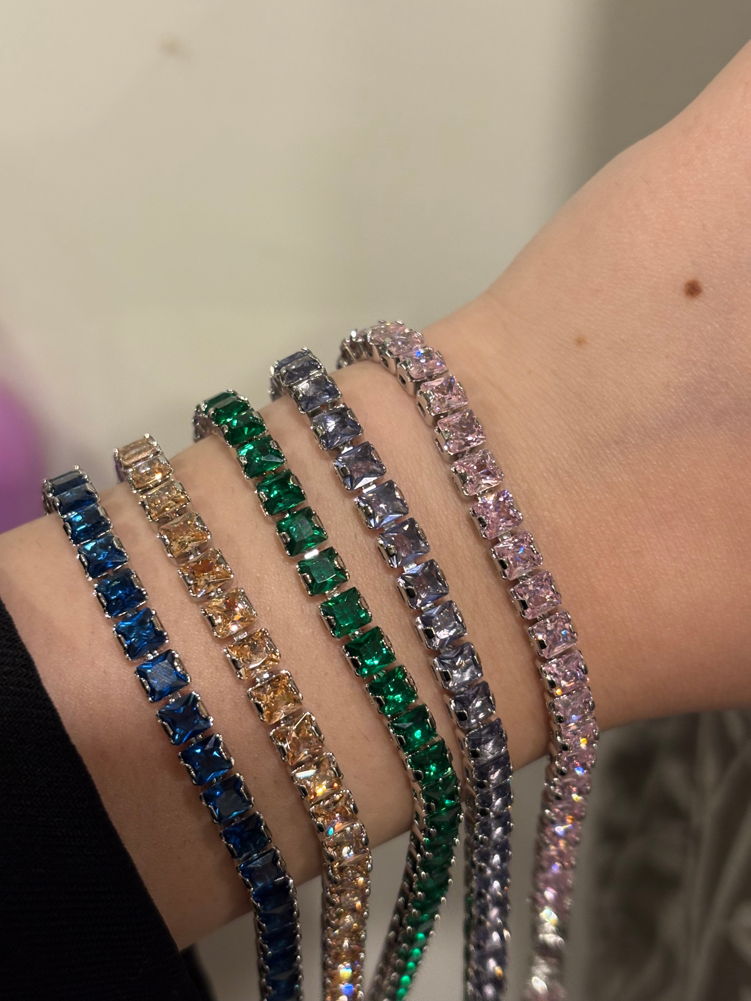 Sky tennis bracelet