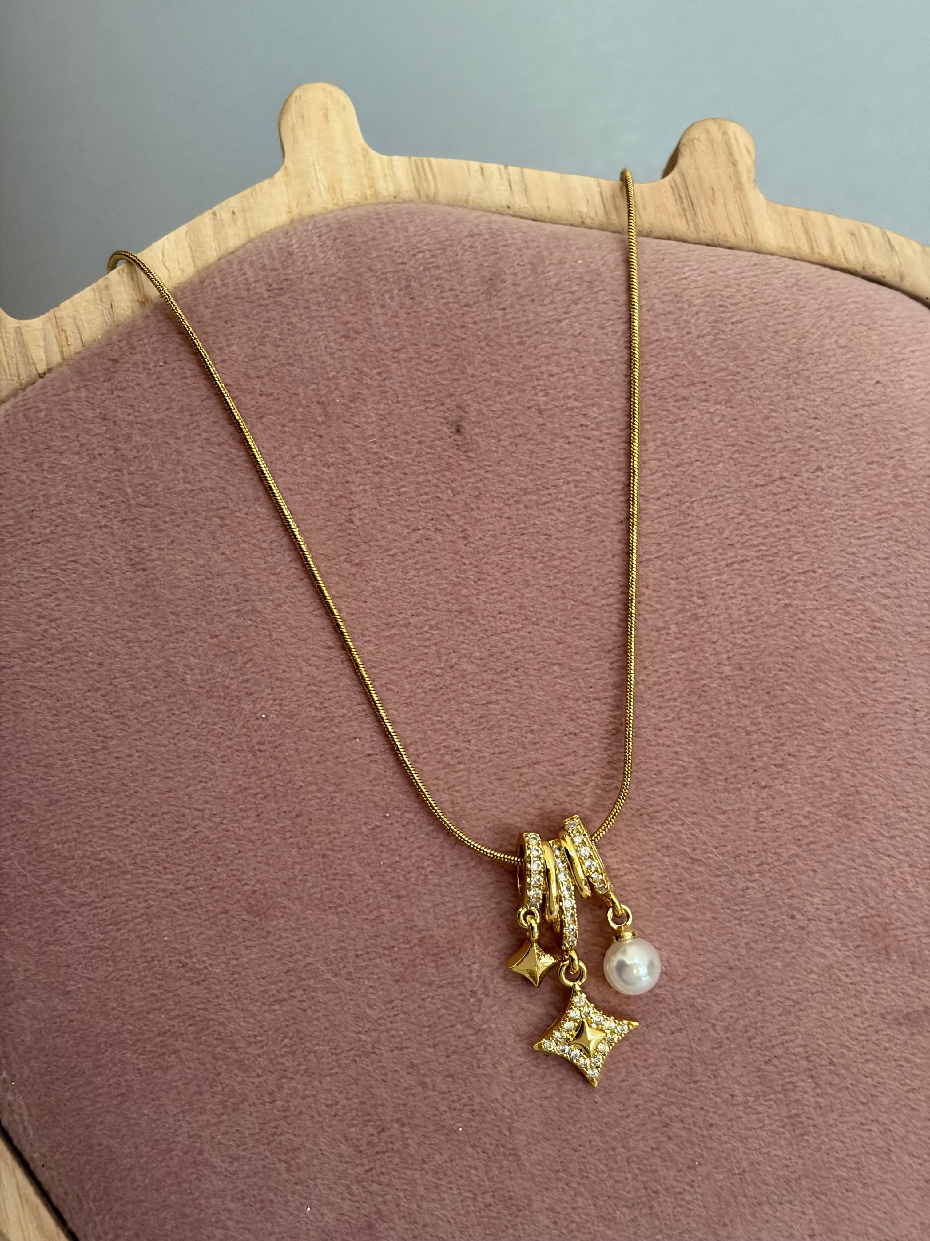 Spark charm necklace