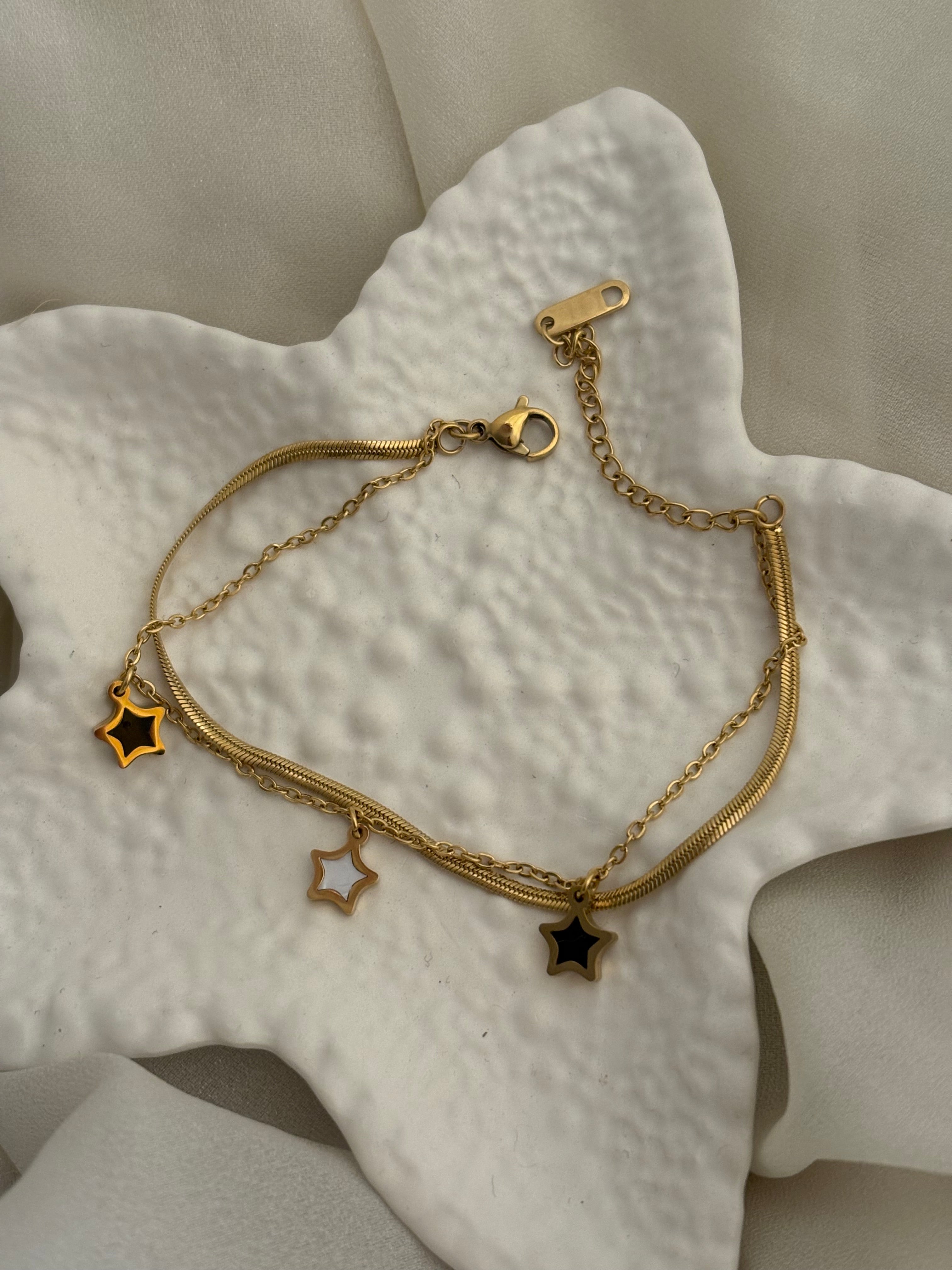 Star layered bracelet