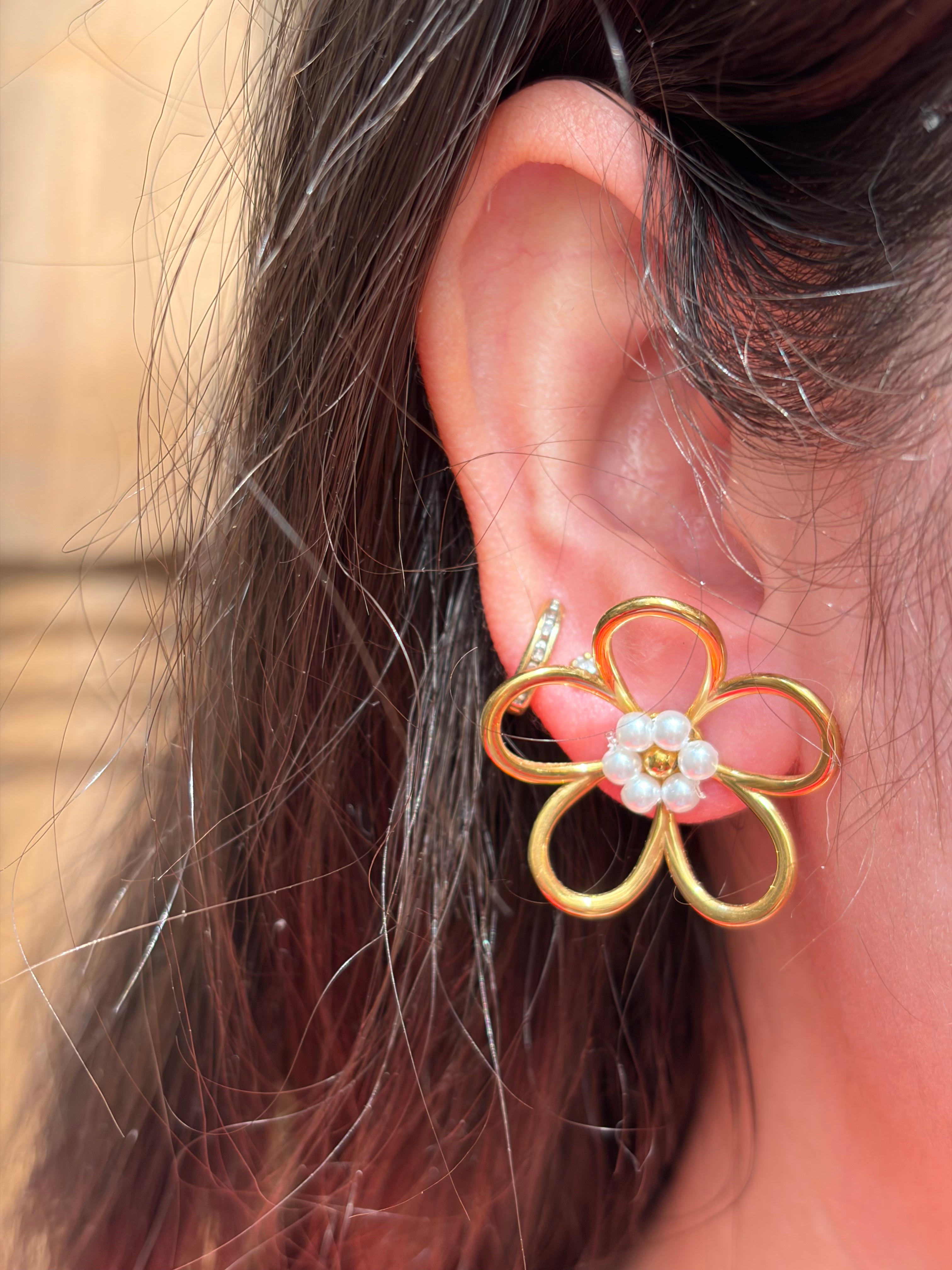 Floral earrings