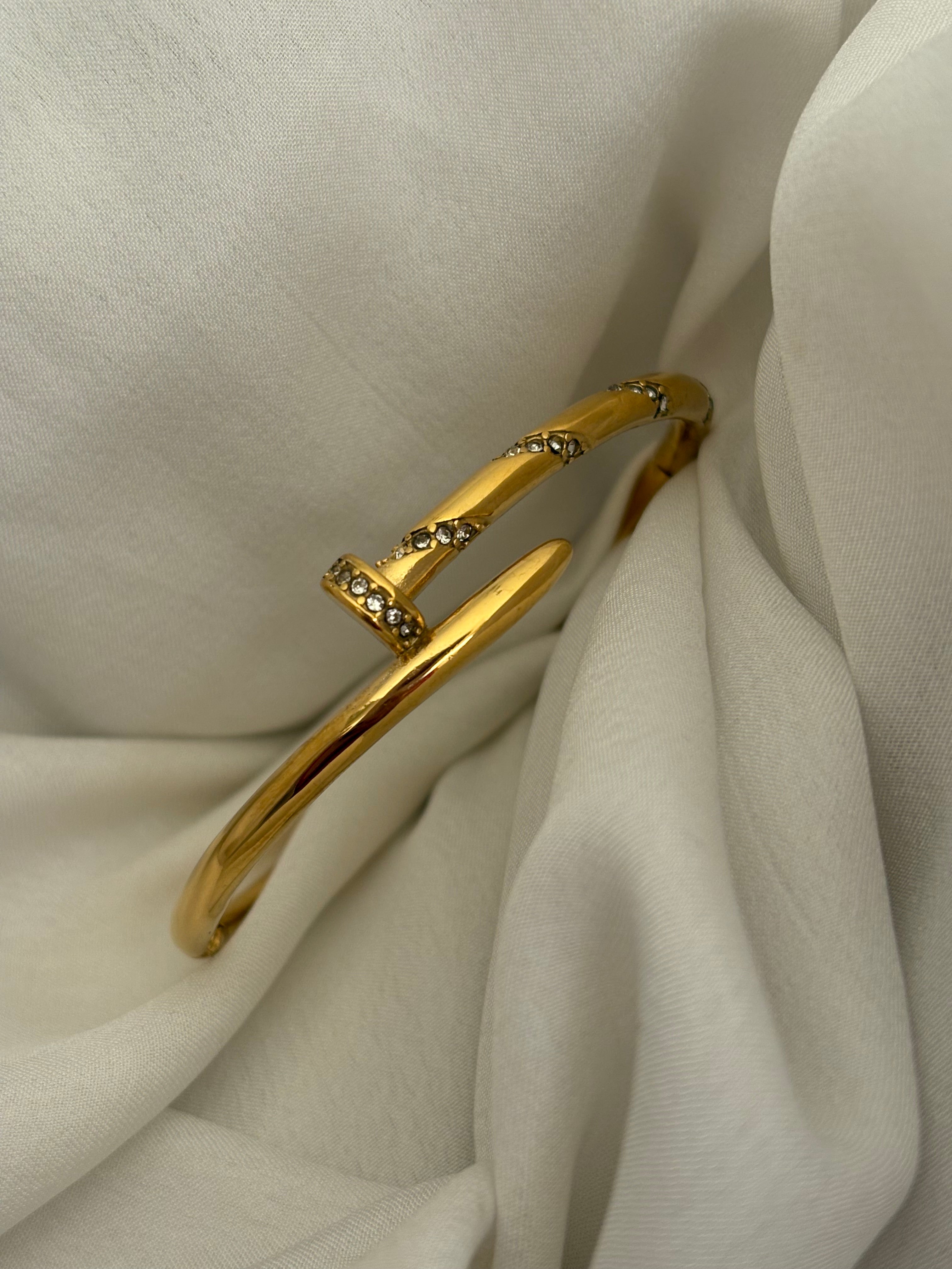 Nail studded bracelet