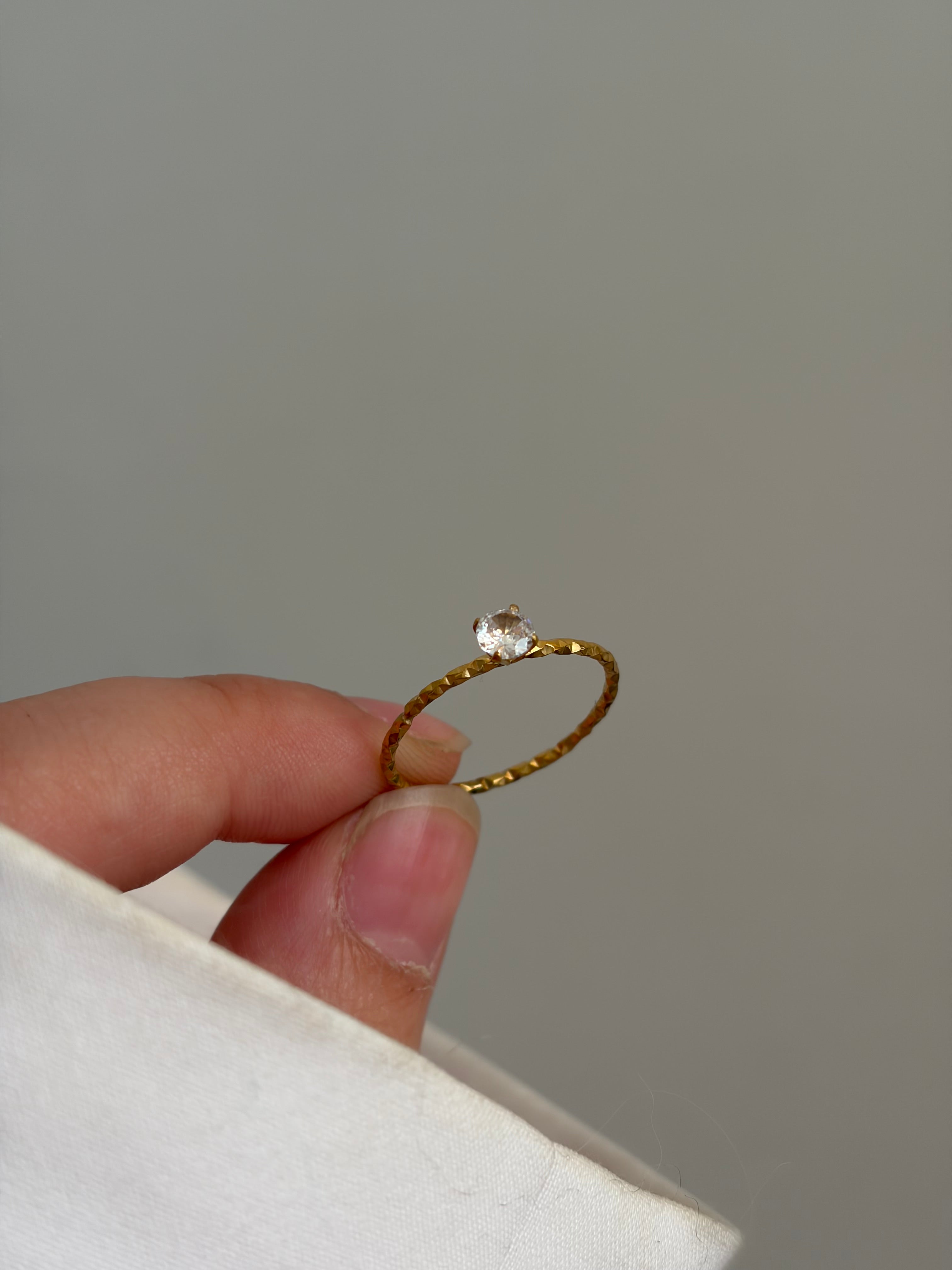 Dainty promise ring