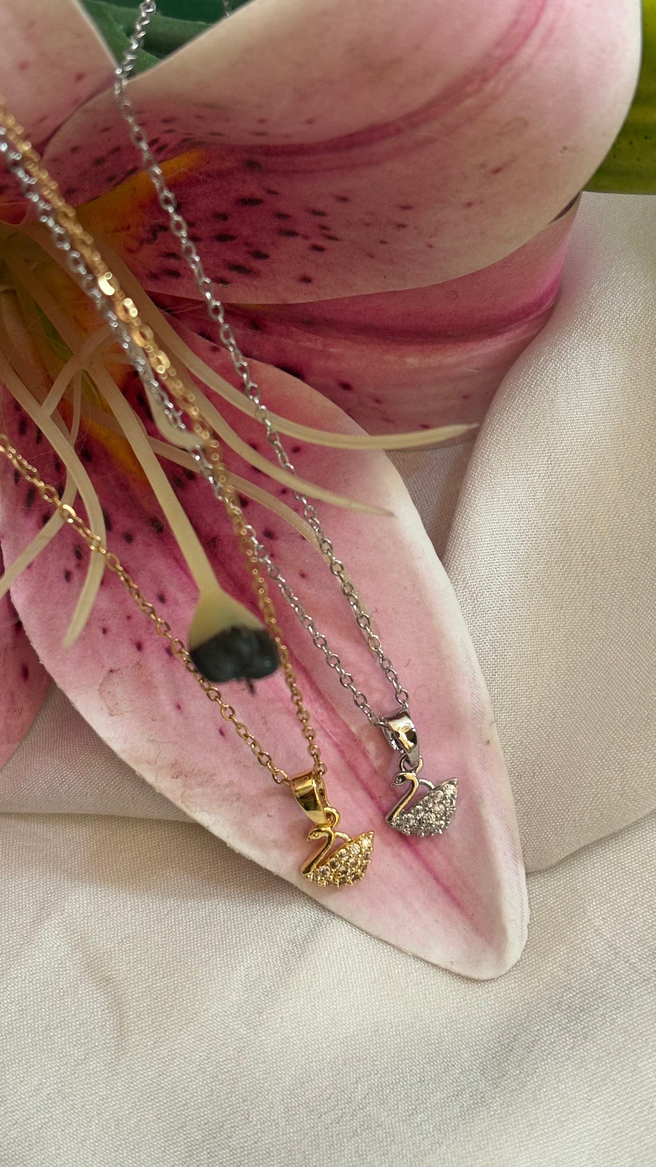 Swan necklace