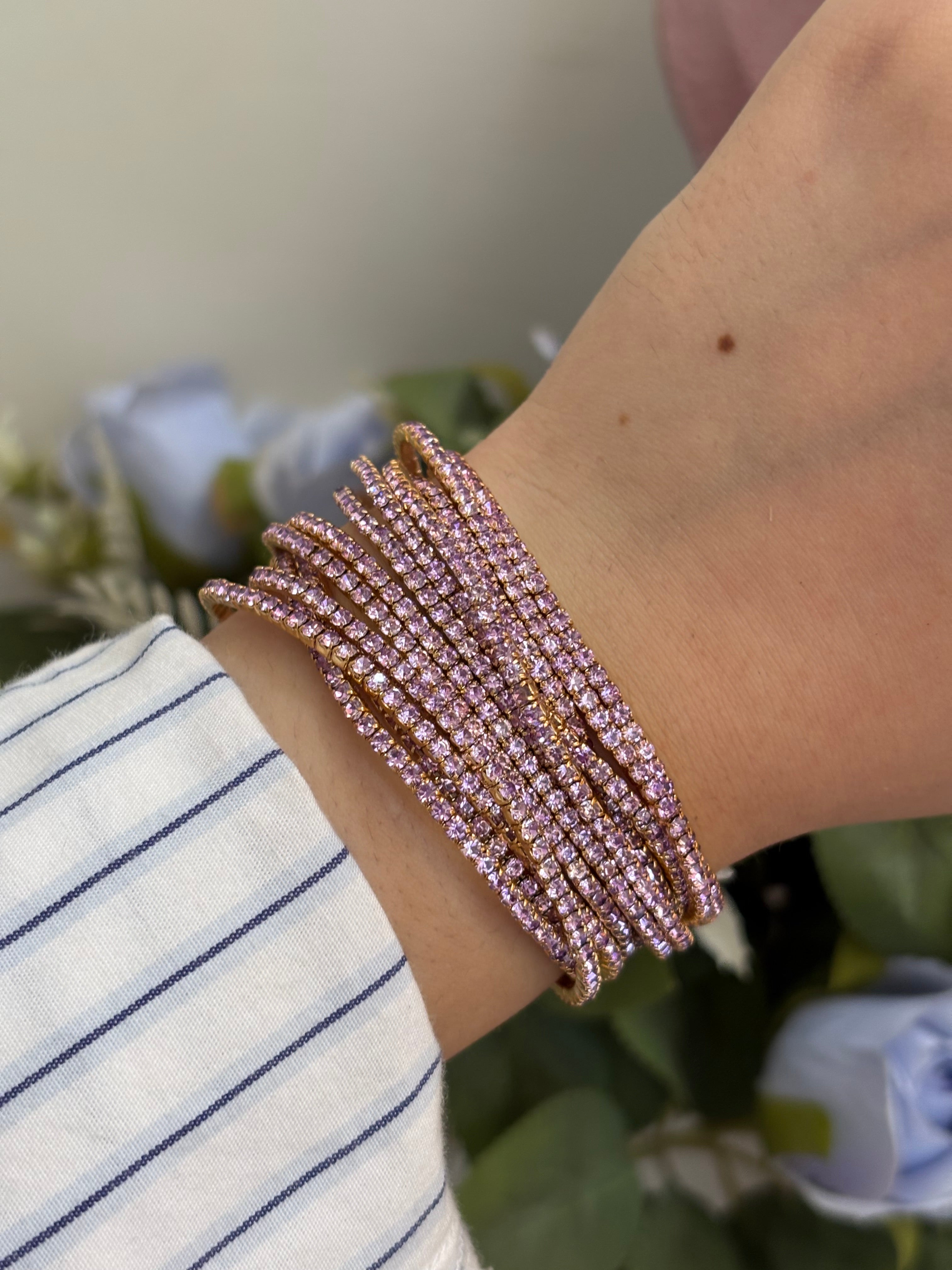 Lavender stretchable bracelet