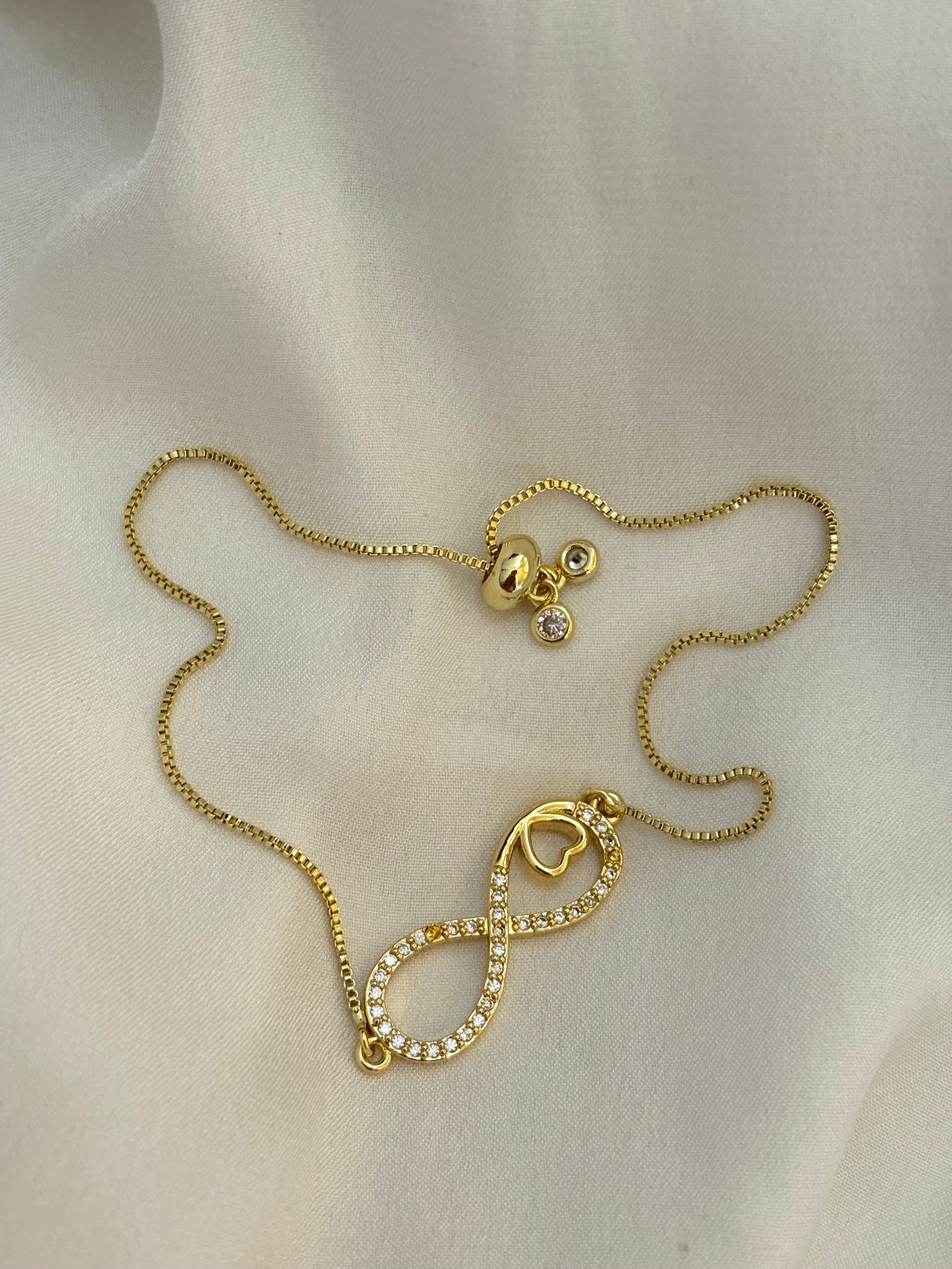 Infinity heart bracelet