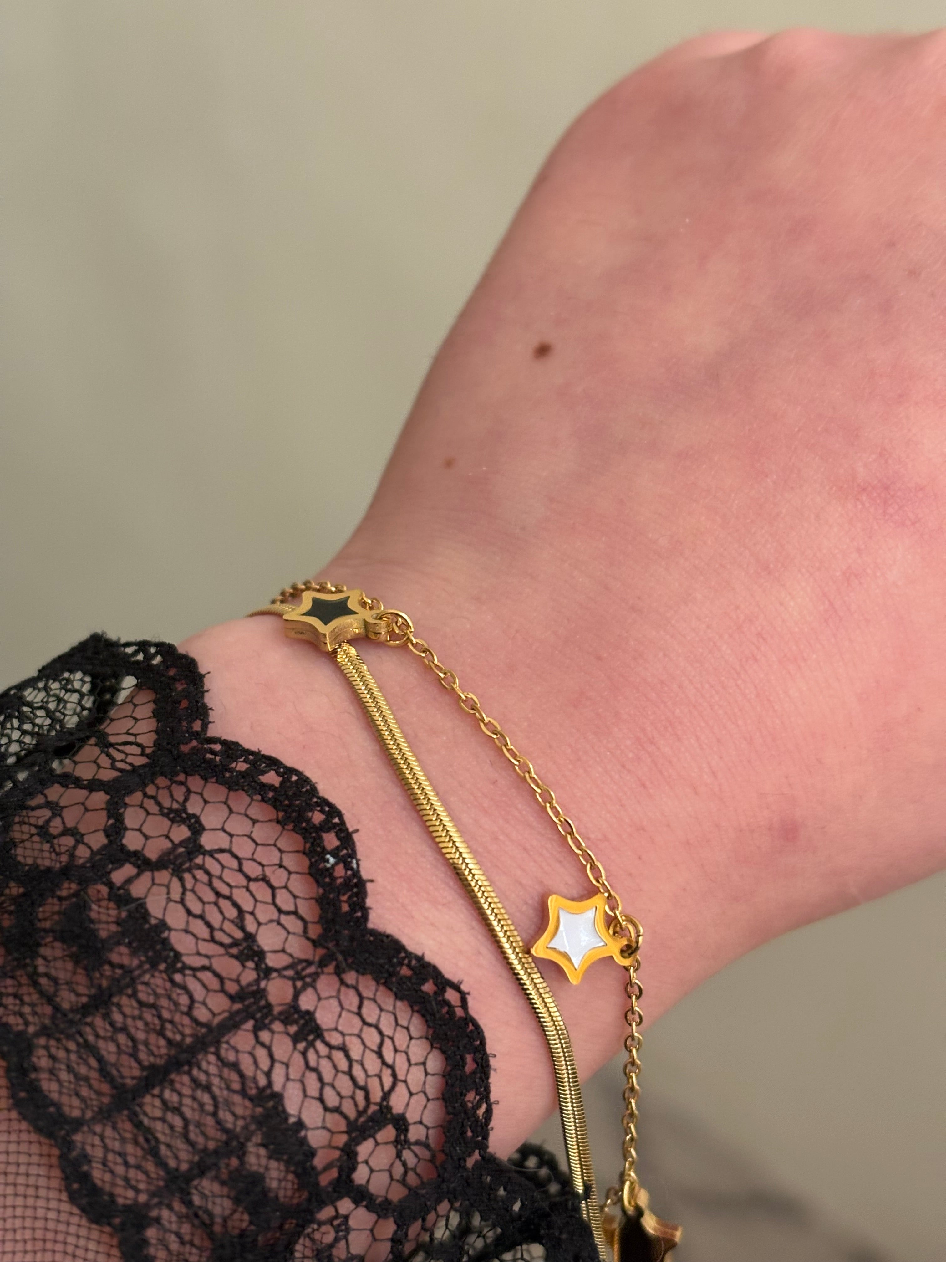 Star layered bracelet