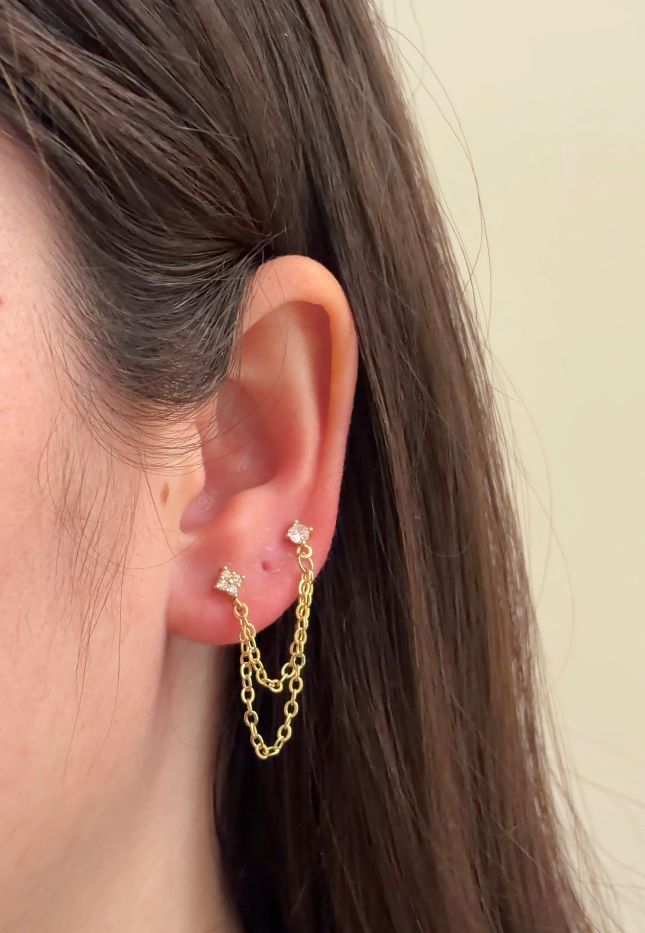 Daisy chain earring (pair)