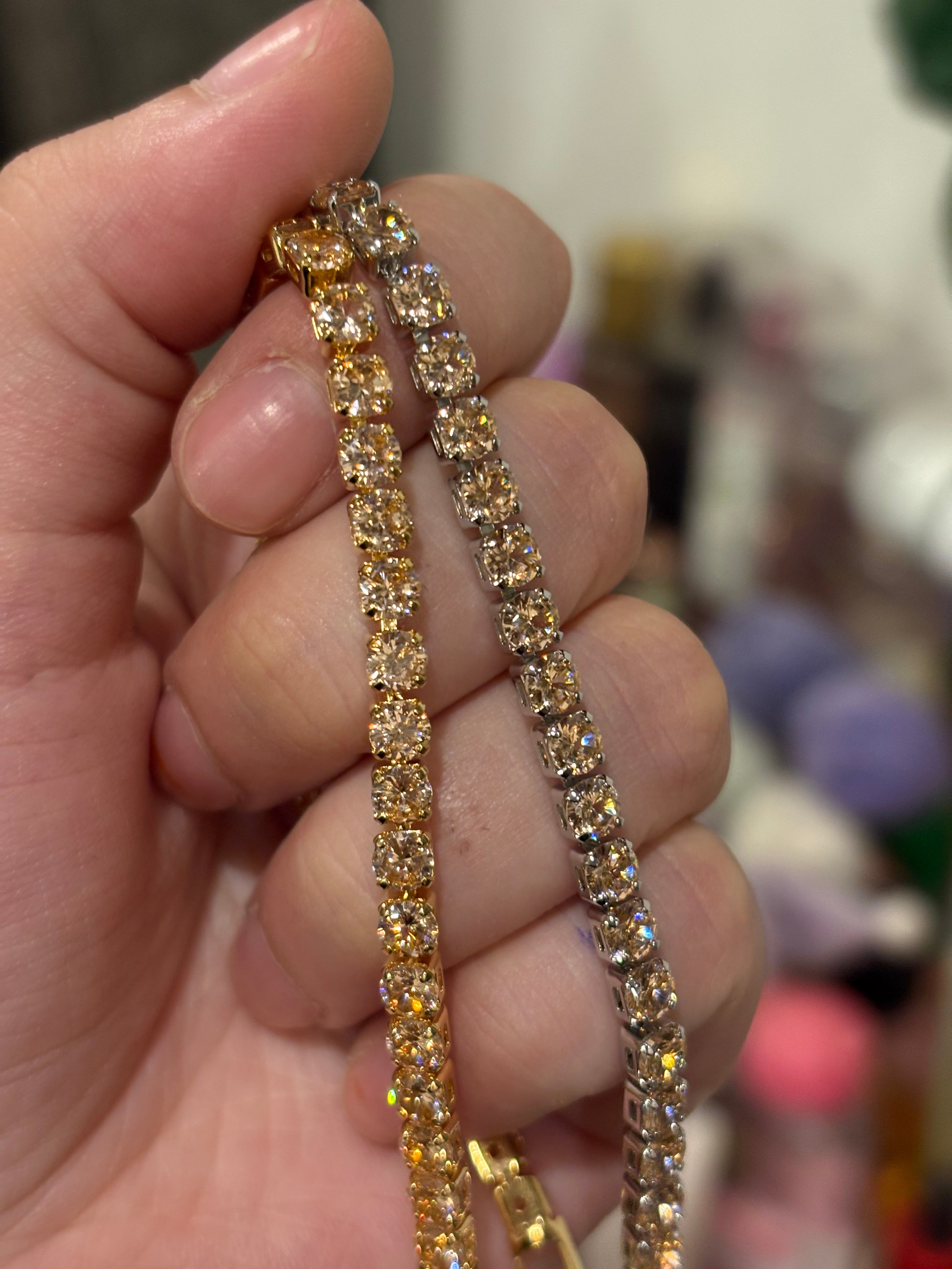 Aura tennis bracelet(yellow)