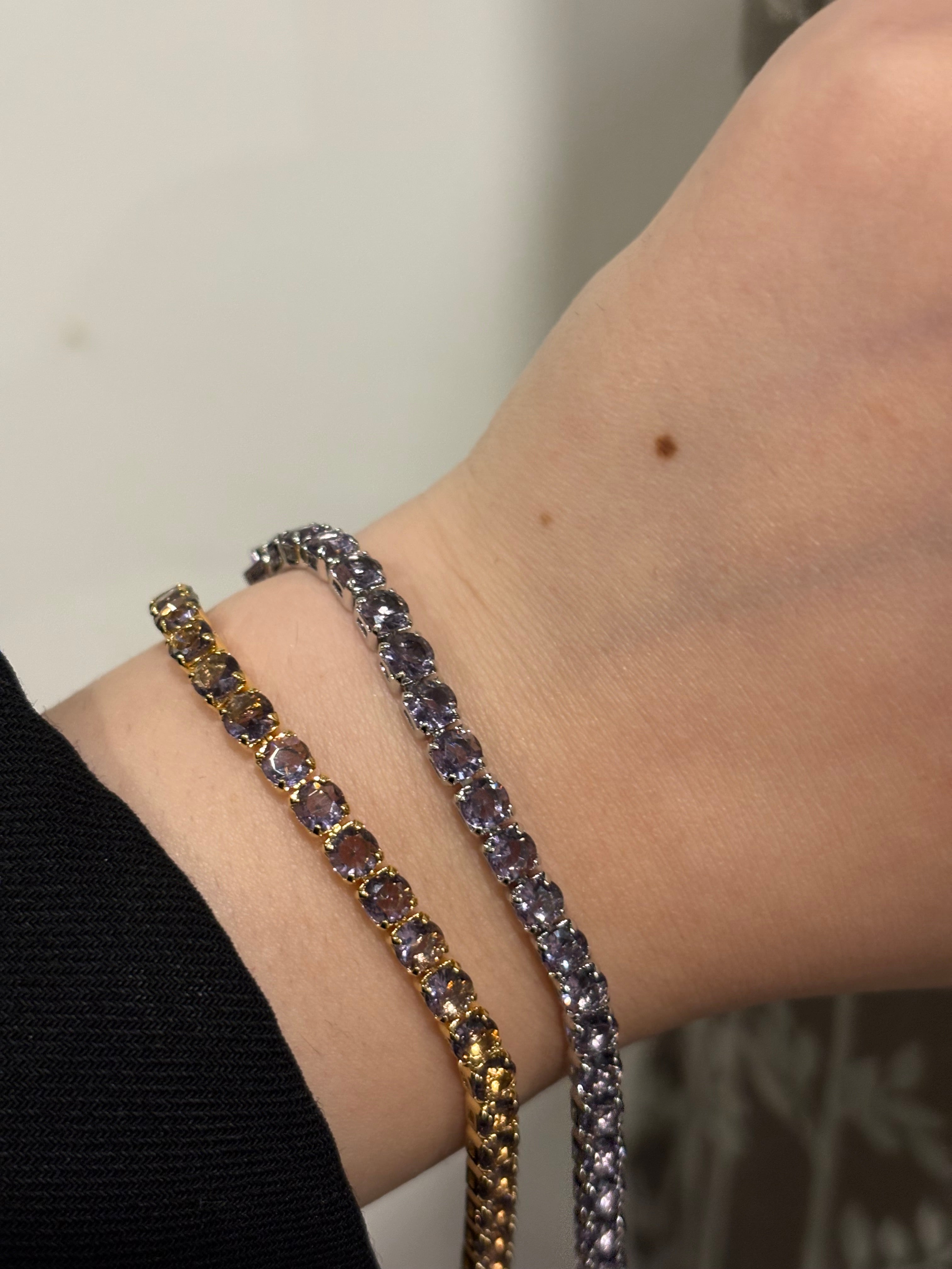 Aura tennis bracelet(purple)
