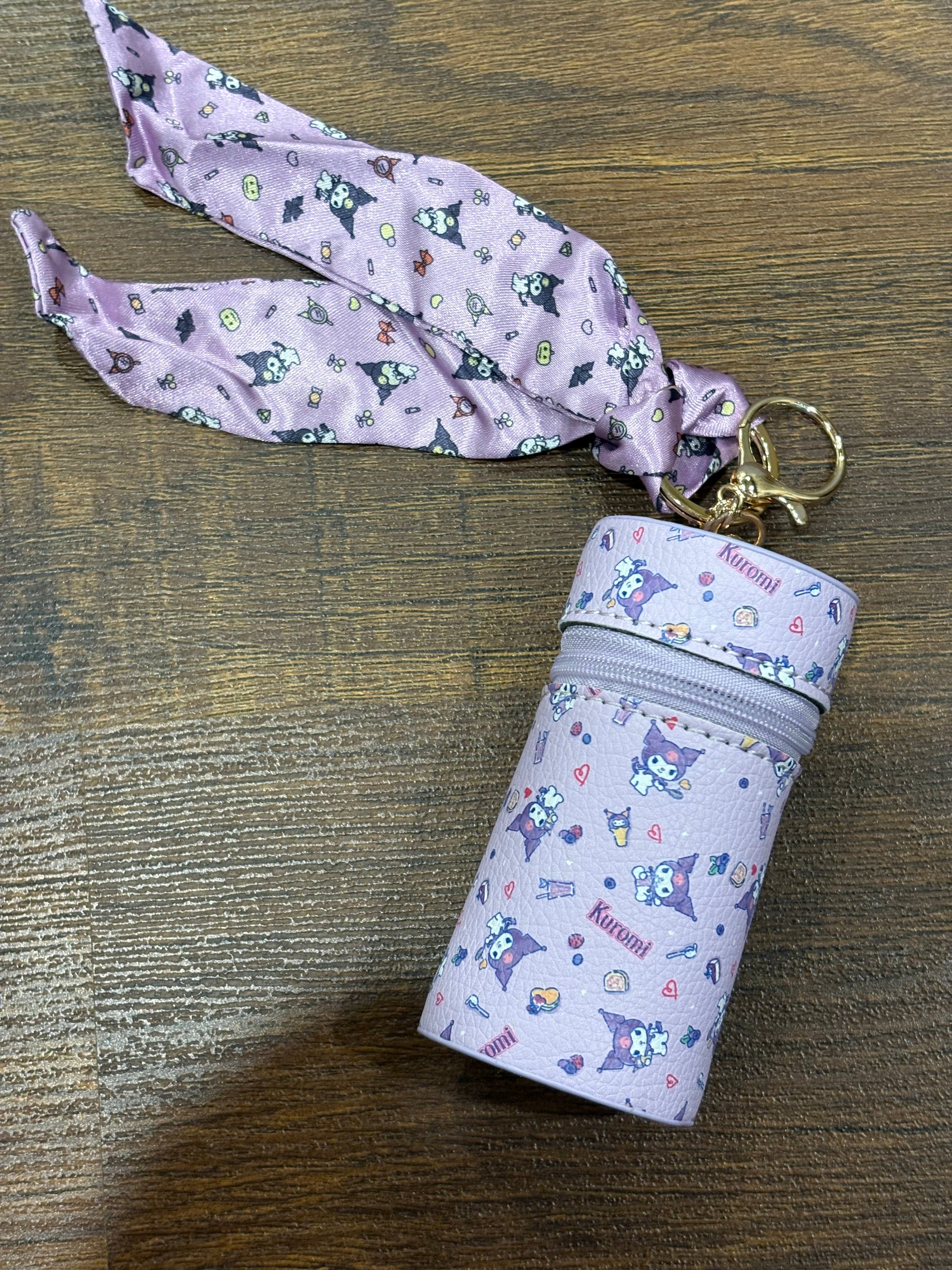 Kuromi lipstick holder/keychain