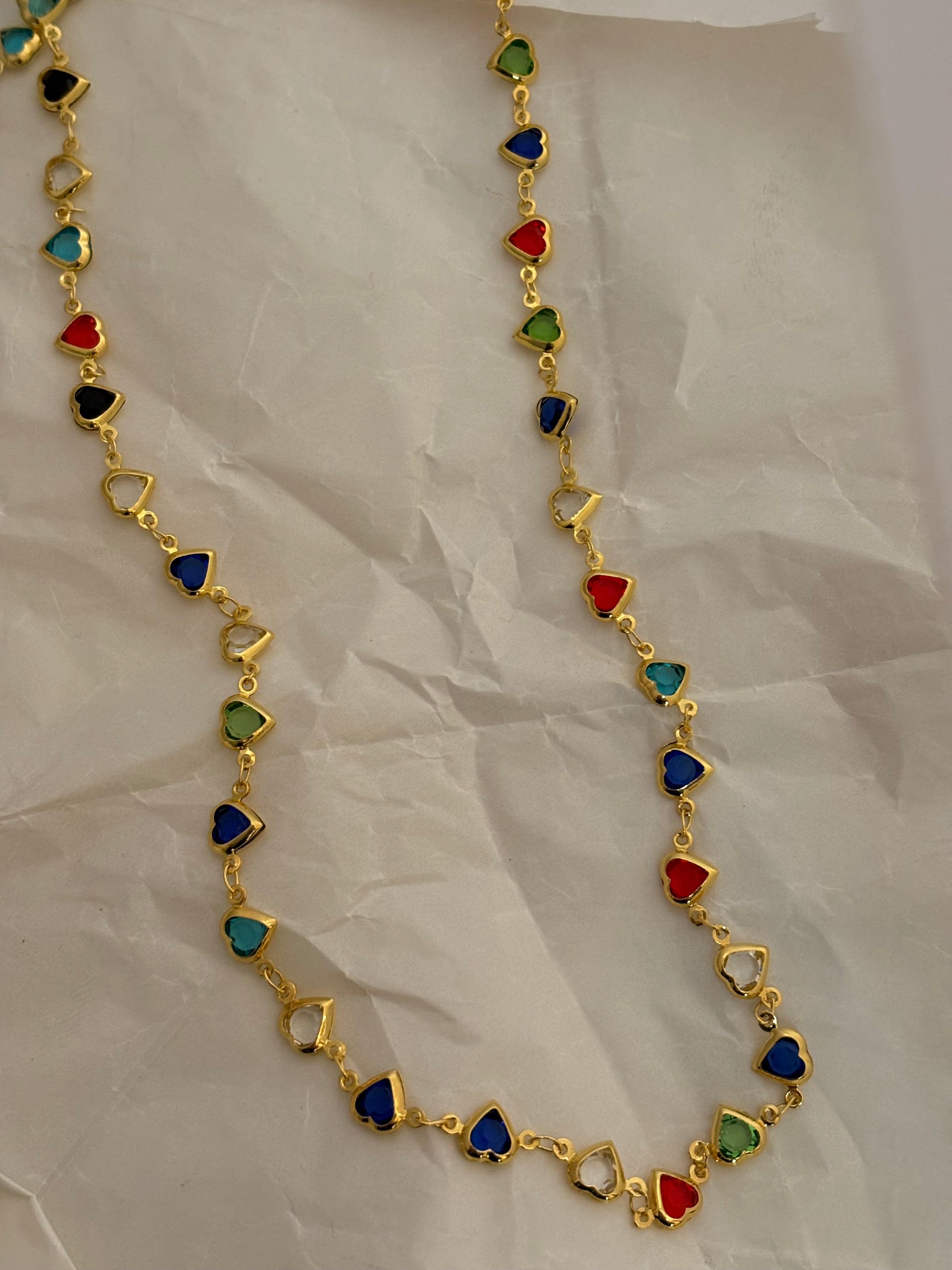 Statement heart necklace