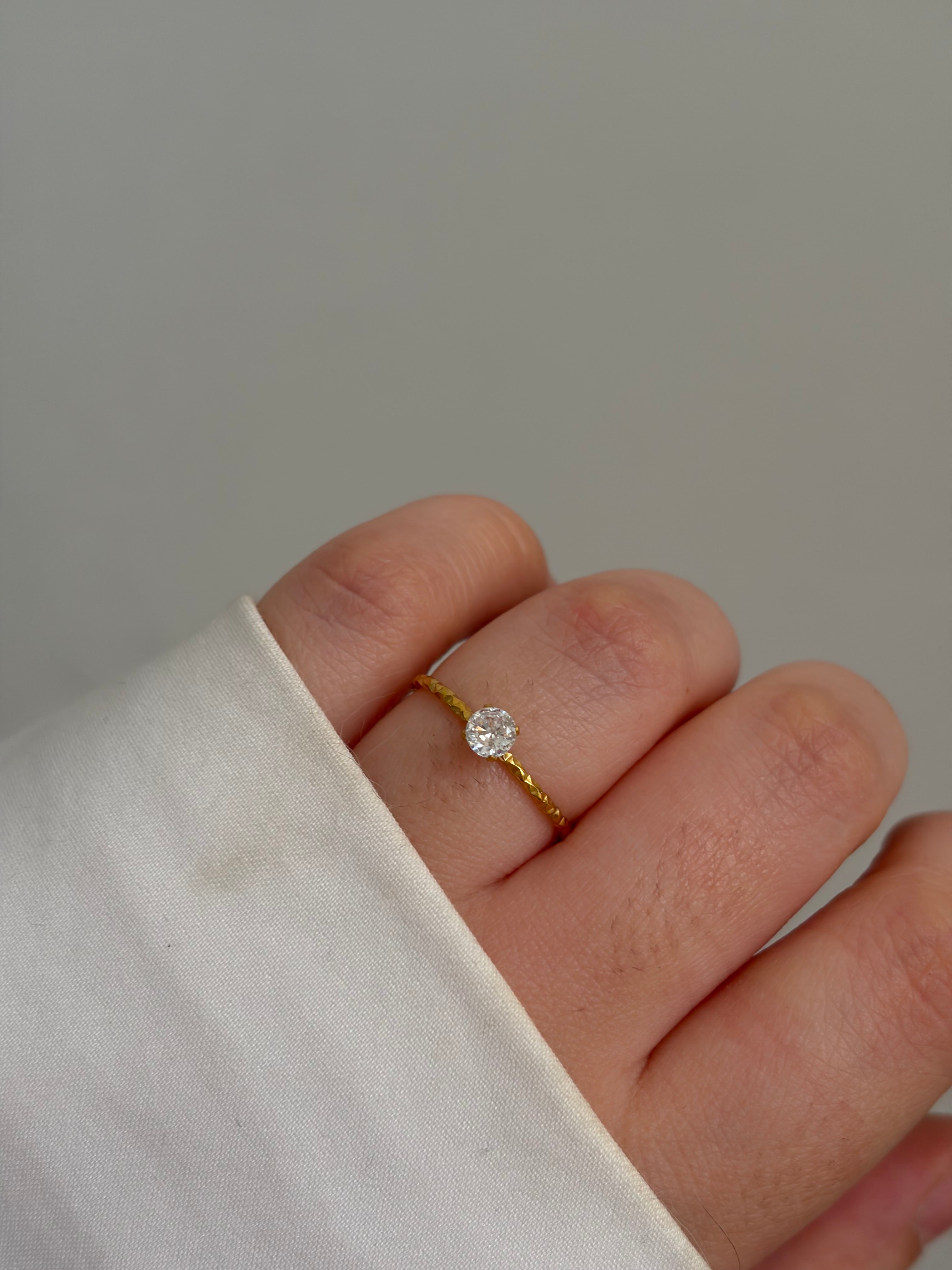 Dainty promise ring