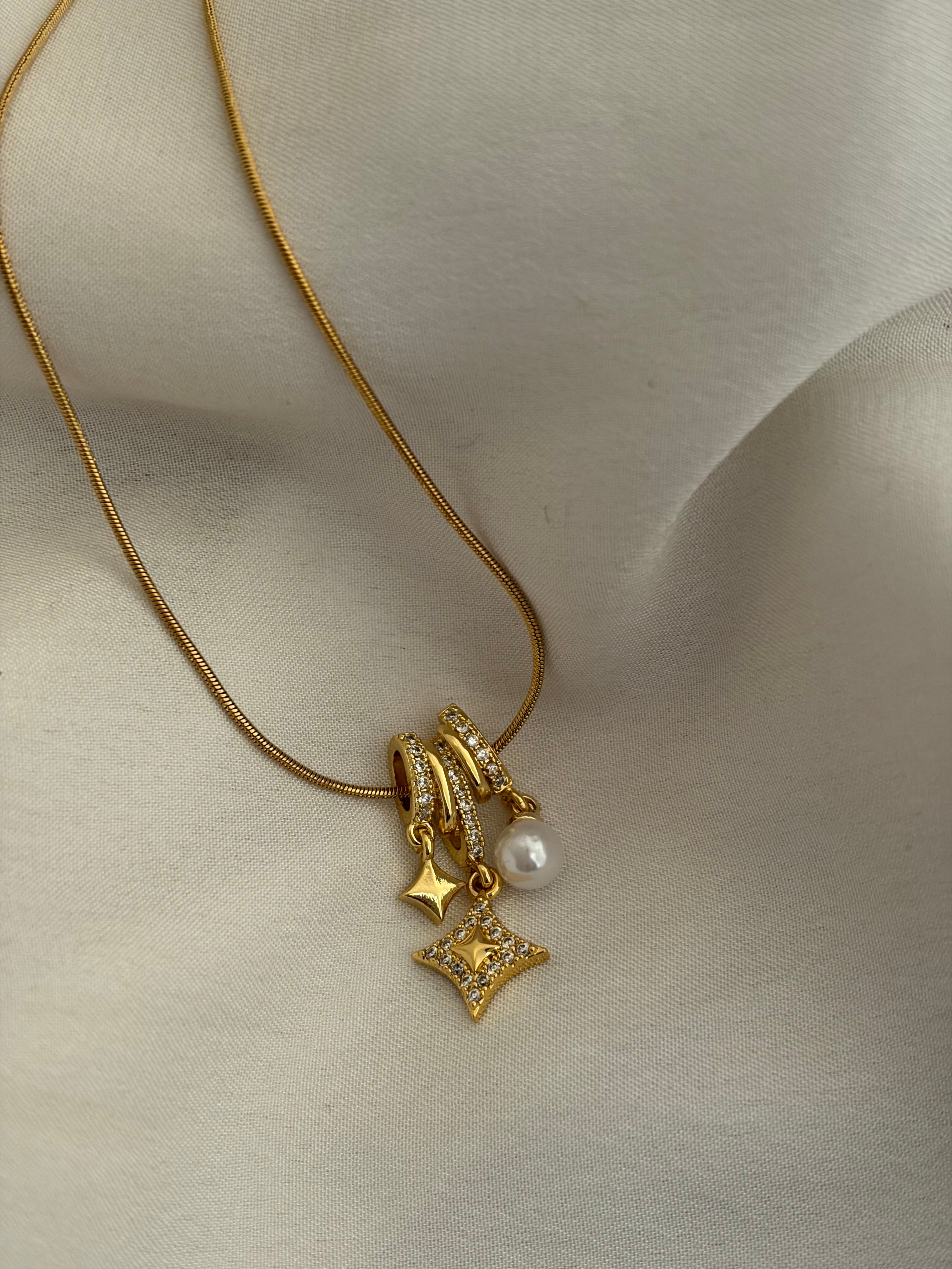 Spark charm necklace