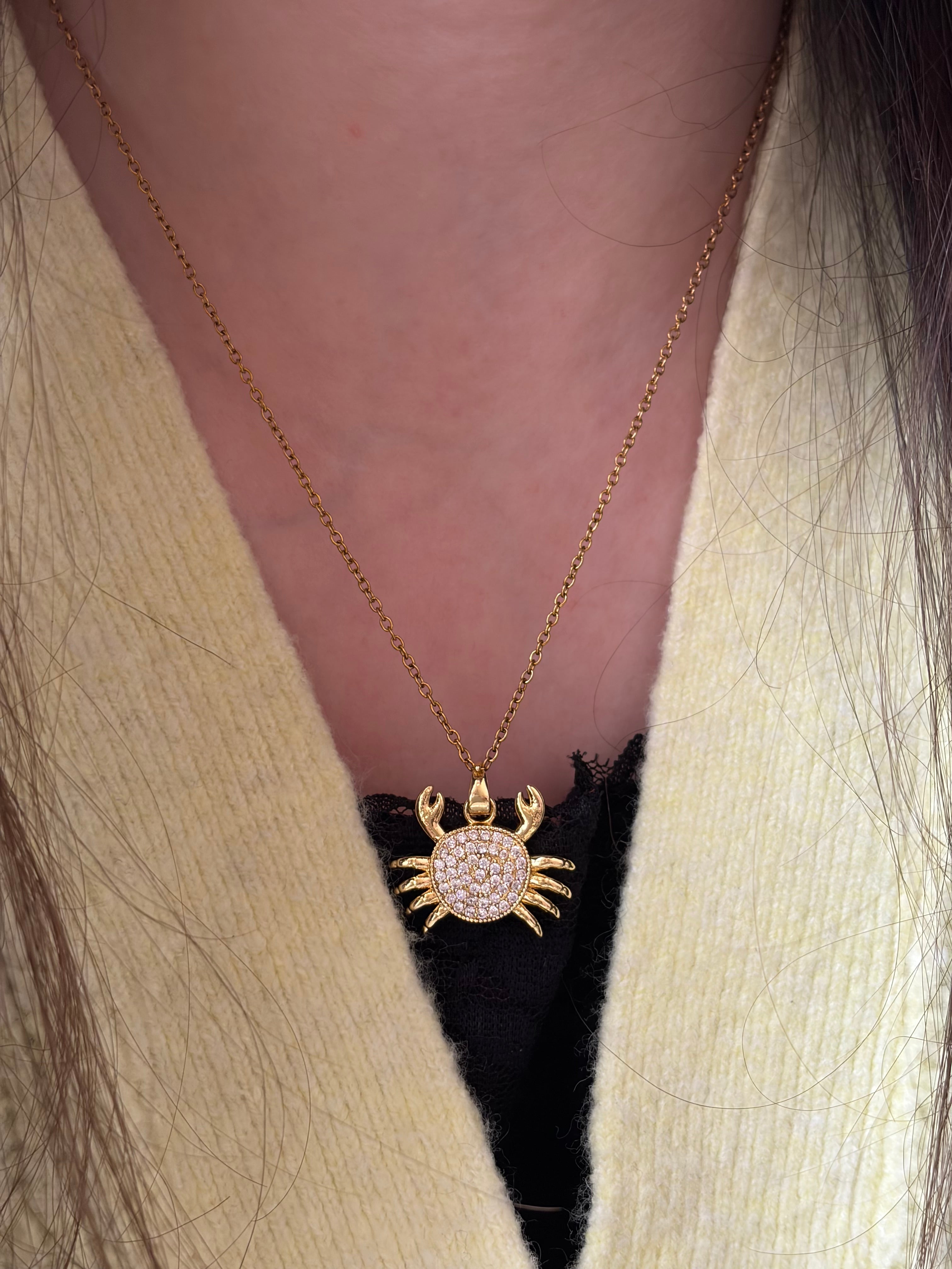 Crab necklace