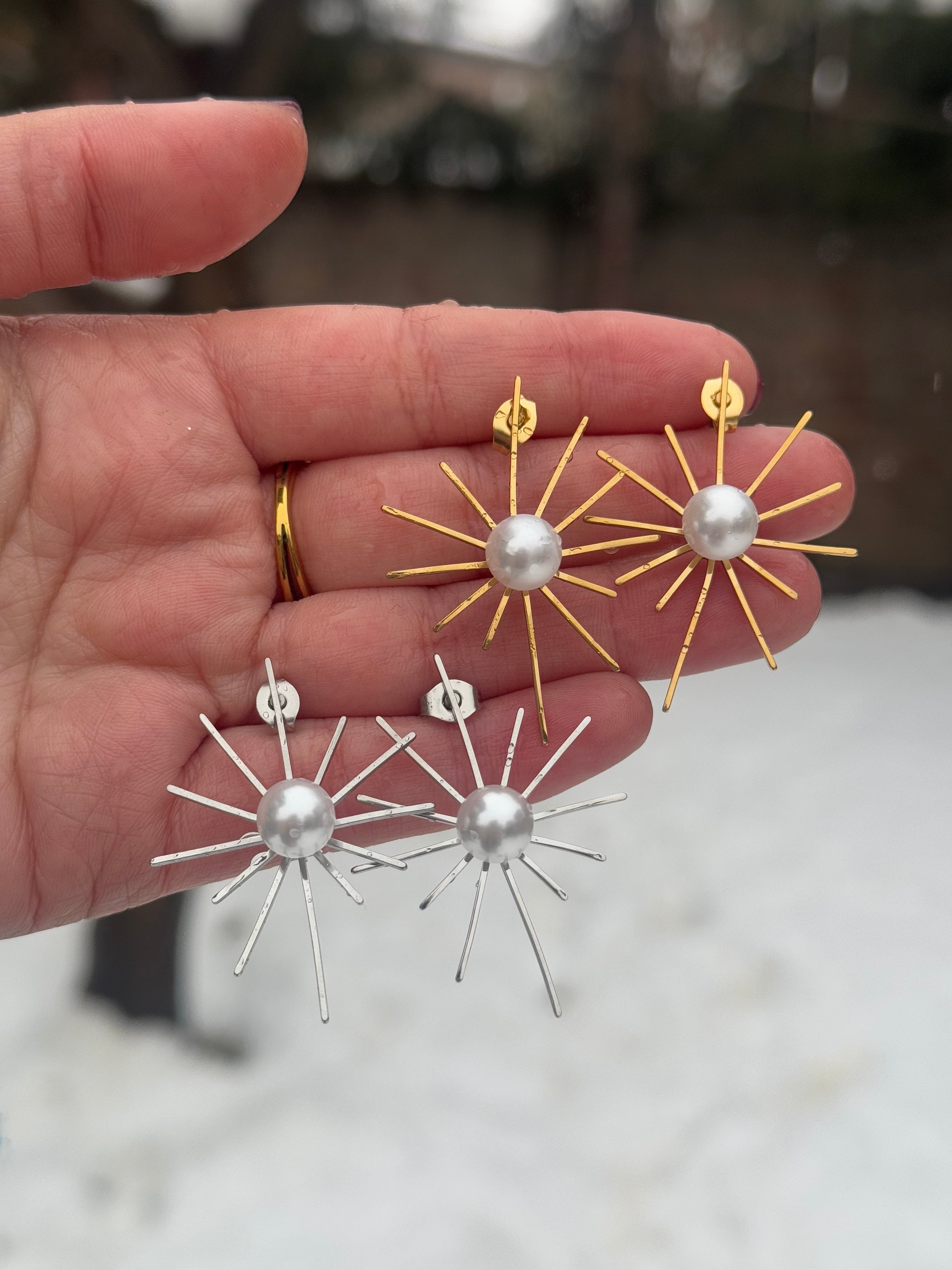 Snowflake earrings