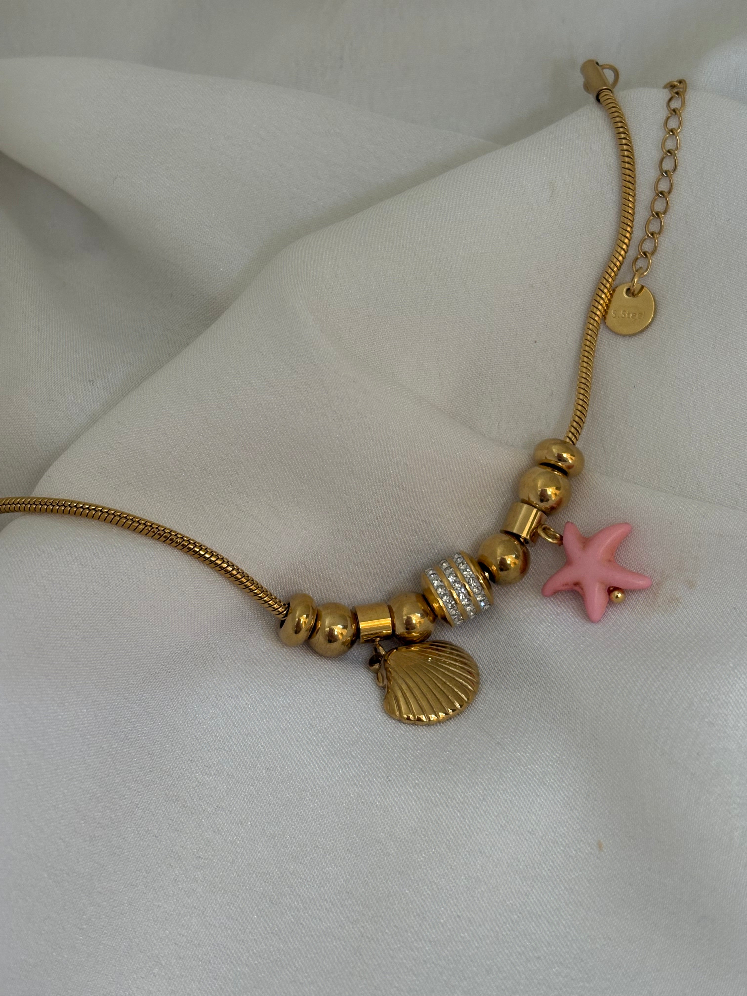 Pink star bracelet