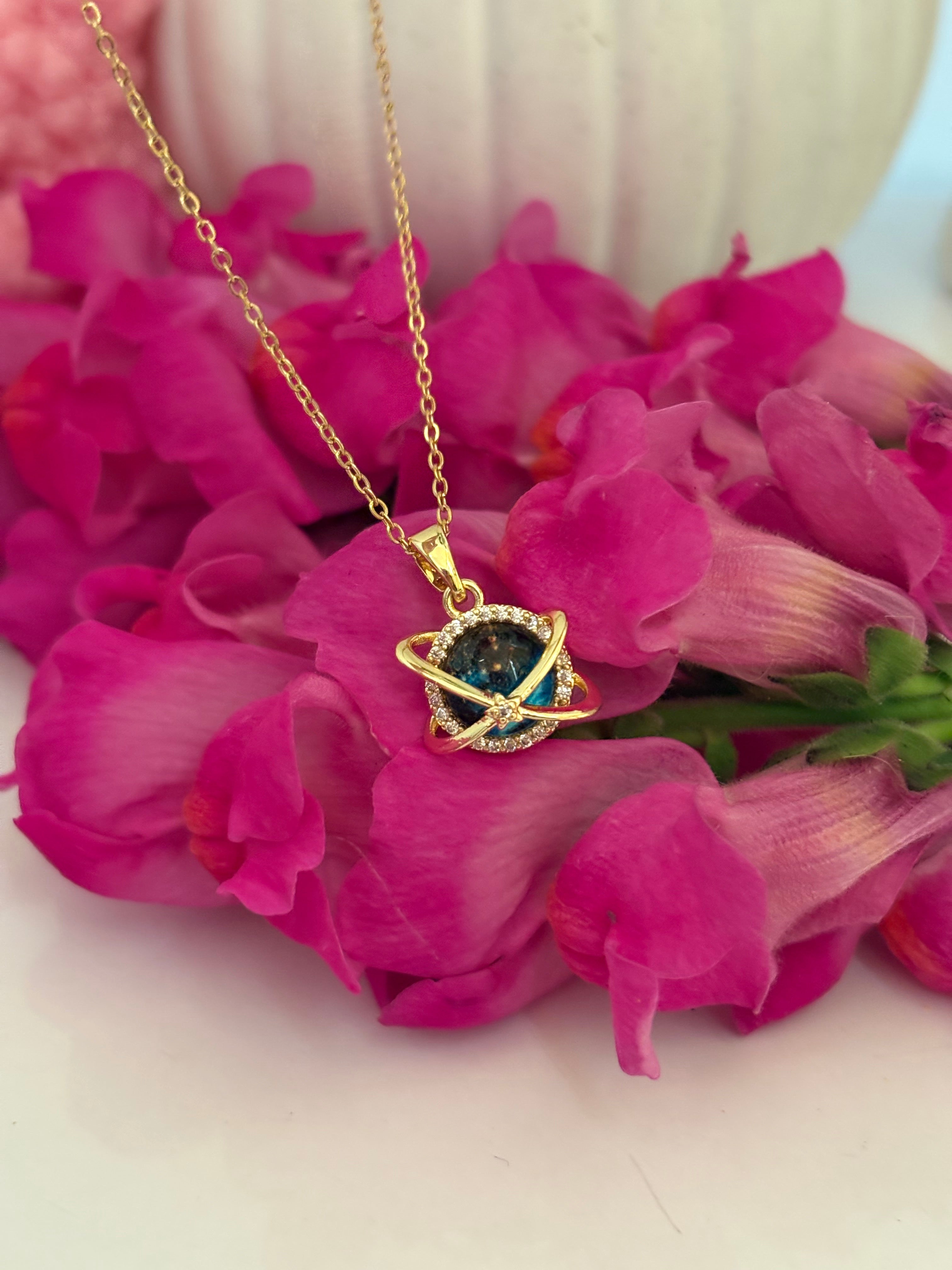 Saturn necklace