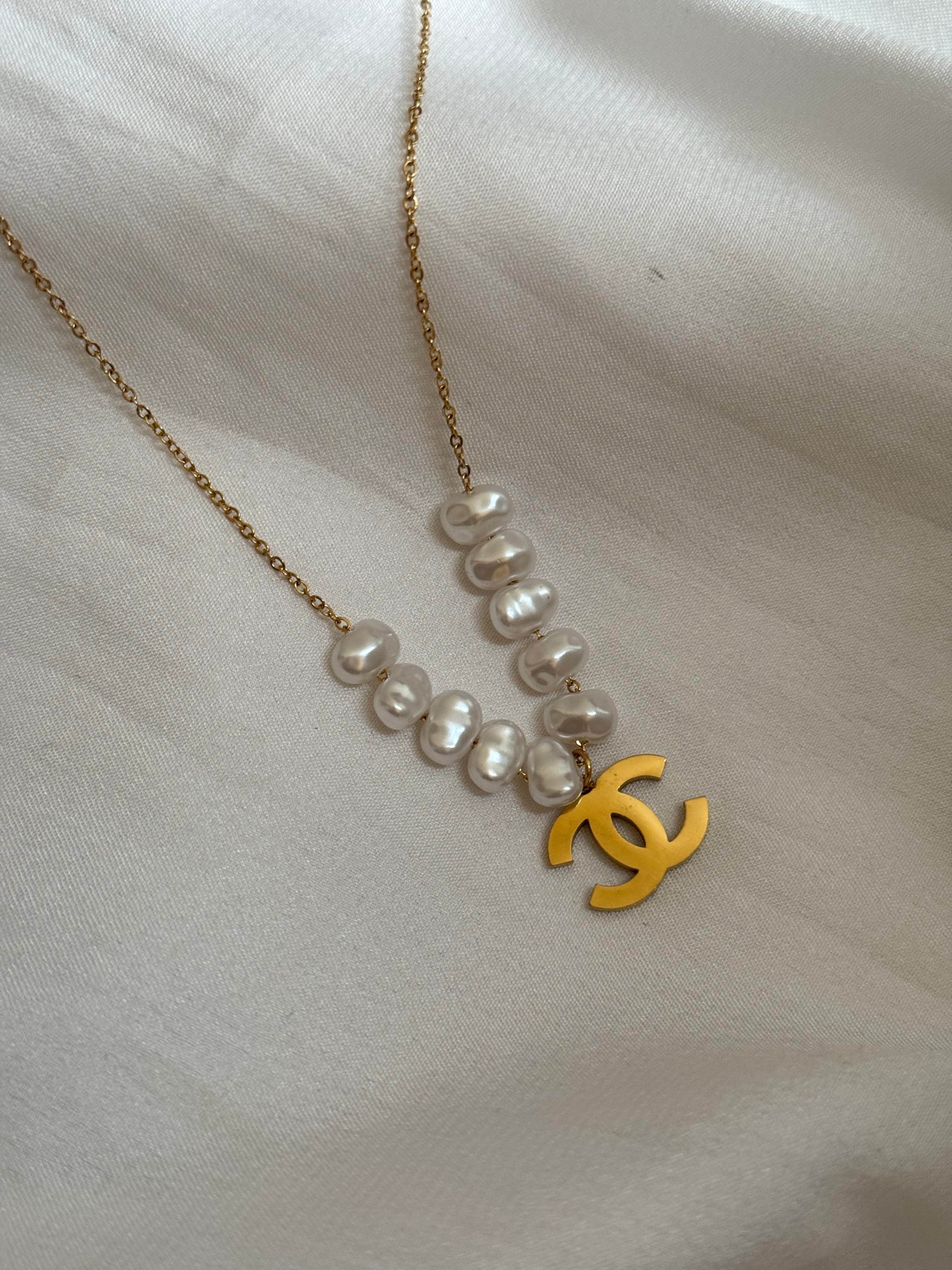 Cc pearl necklace