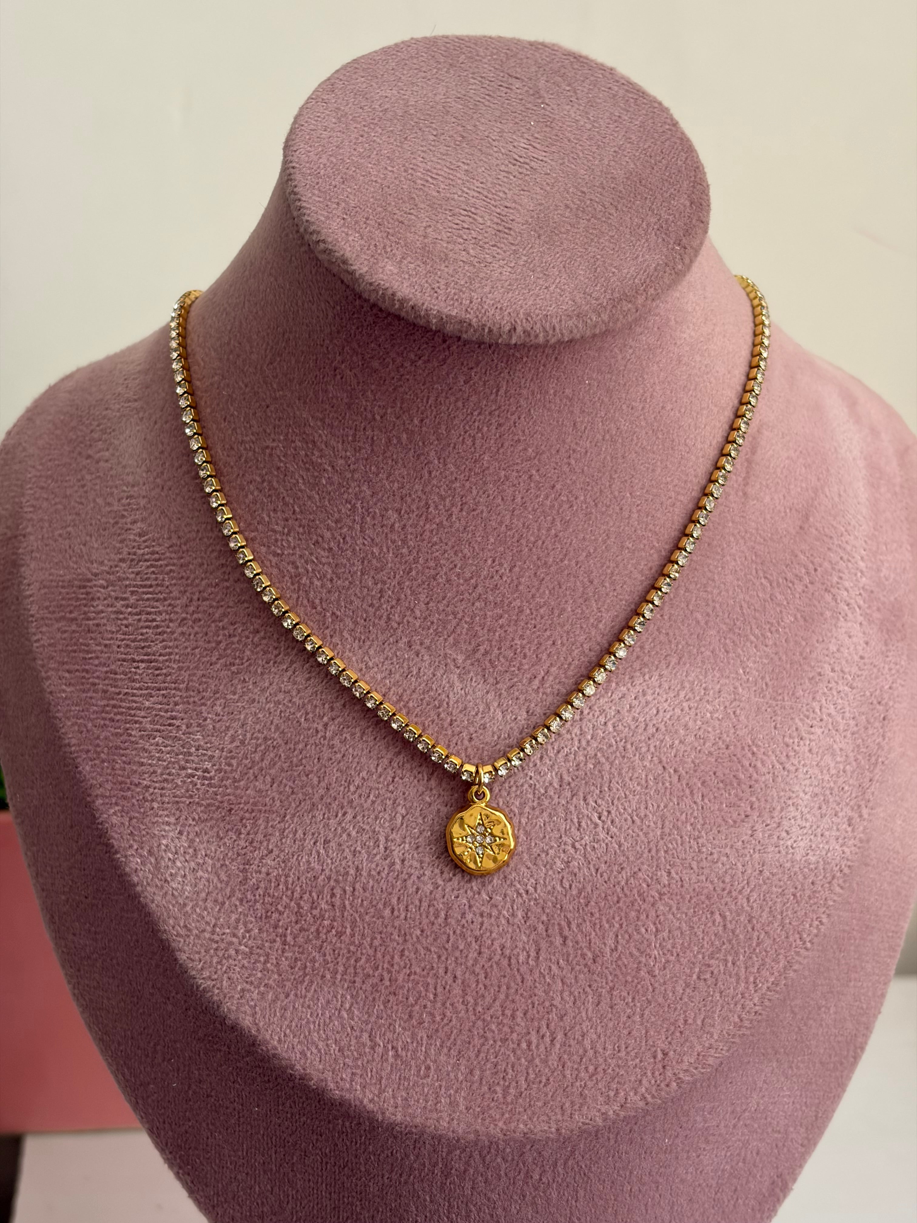 Sparkle tennis necklace