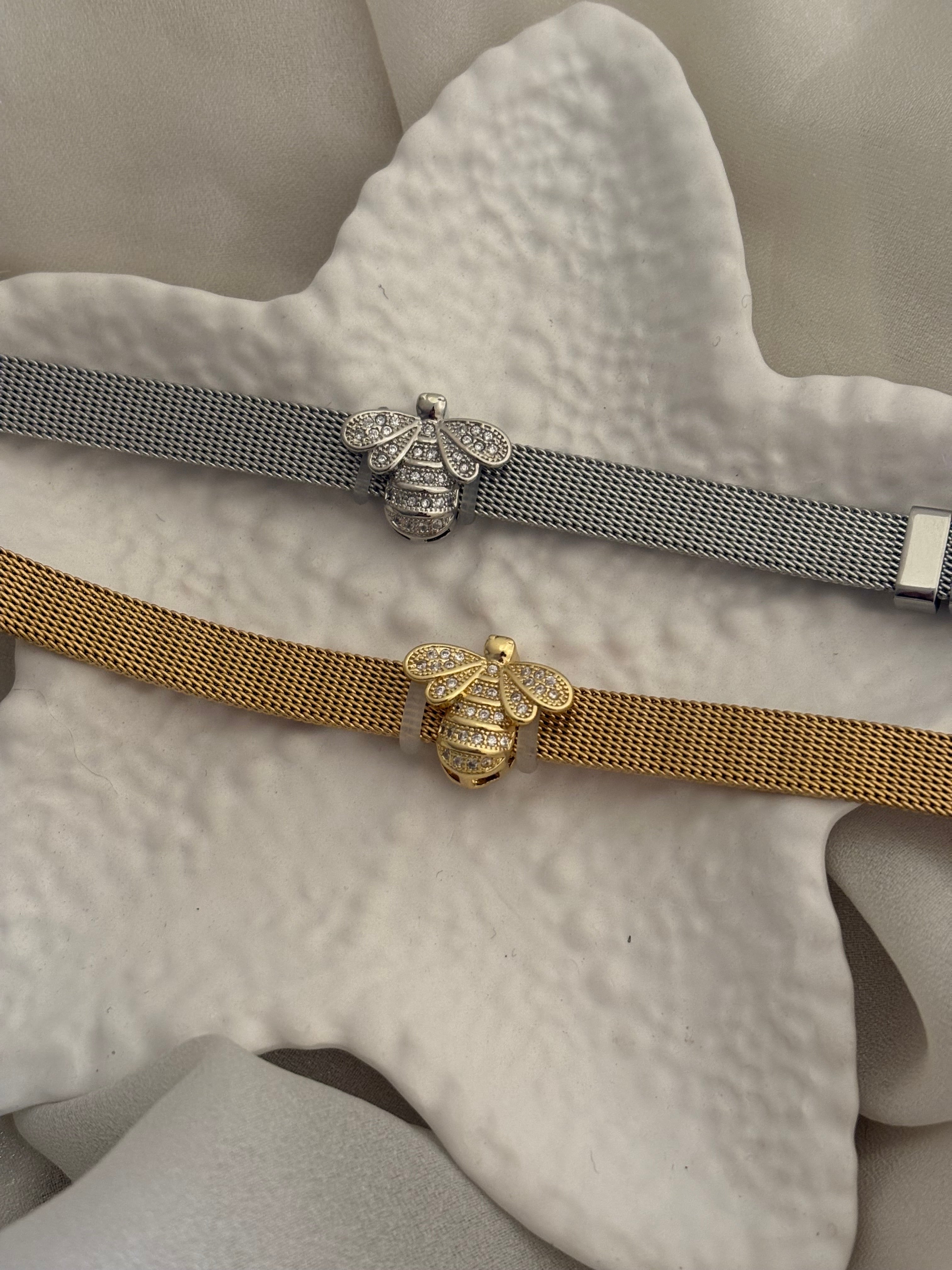 Bee strap bracelet