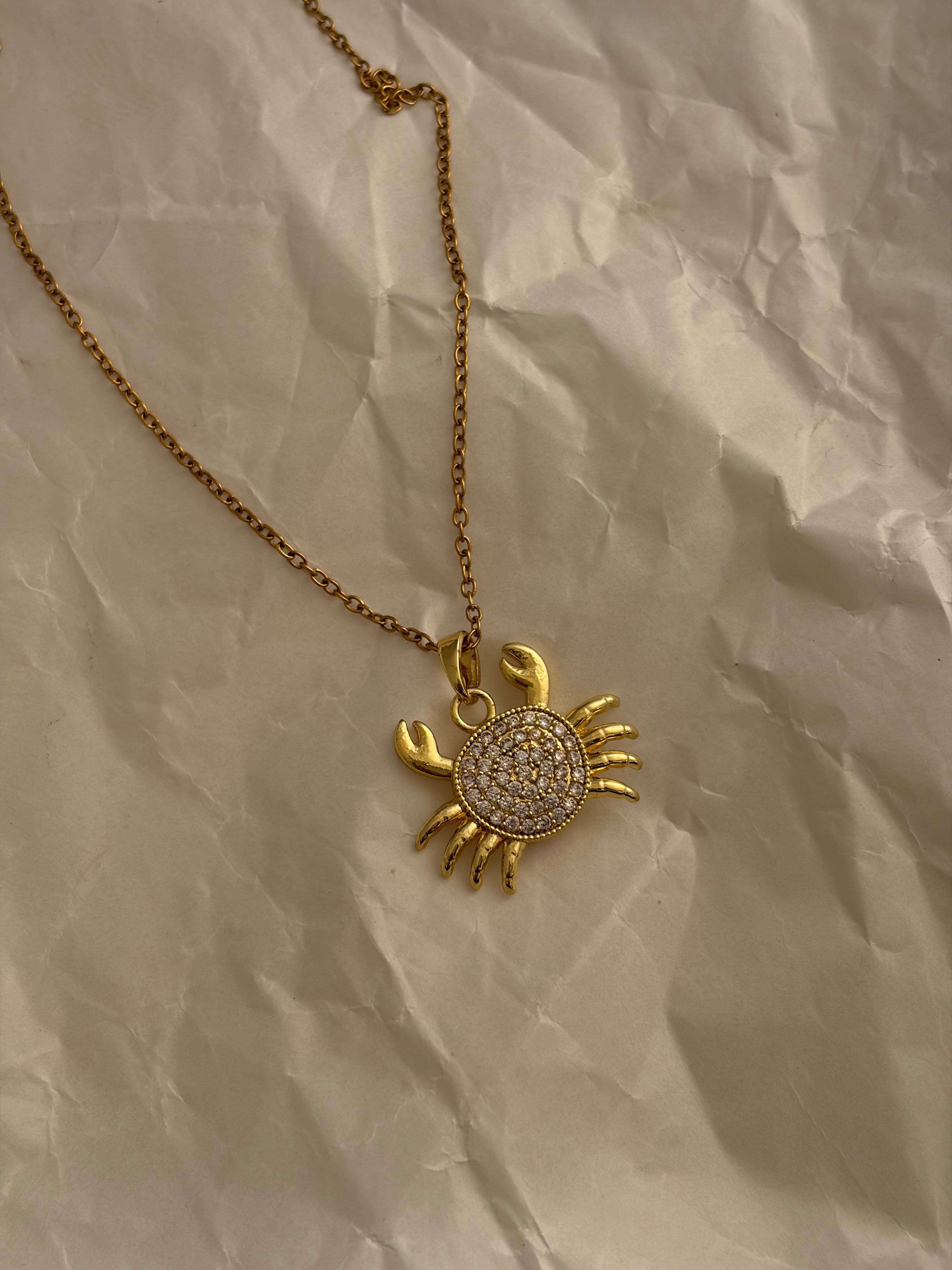 Crab necklace