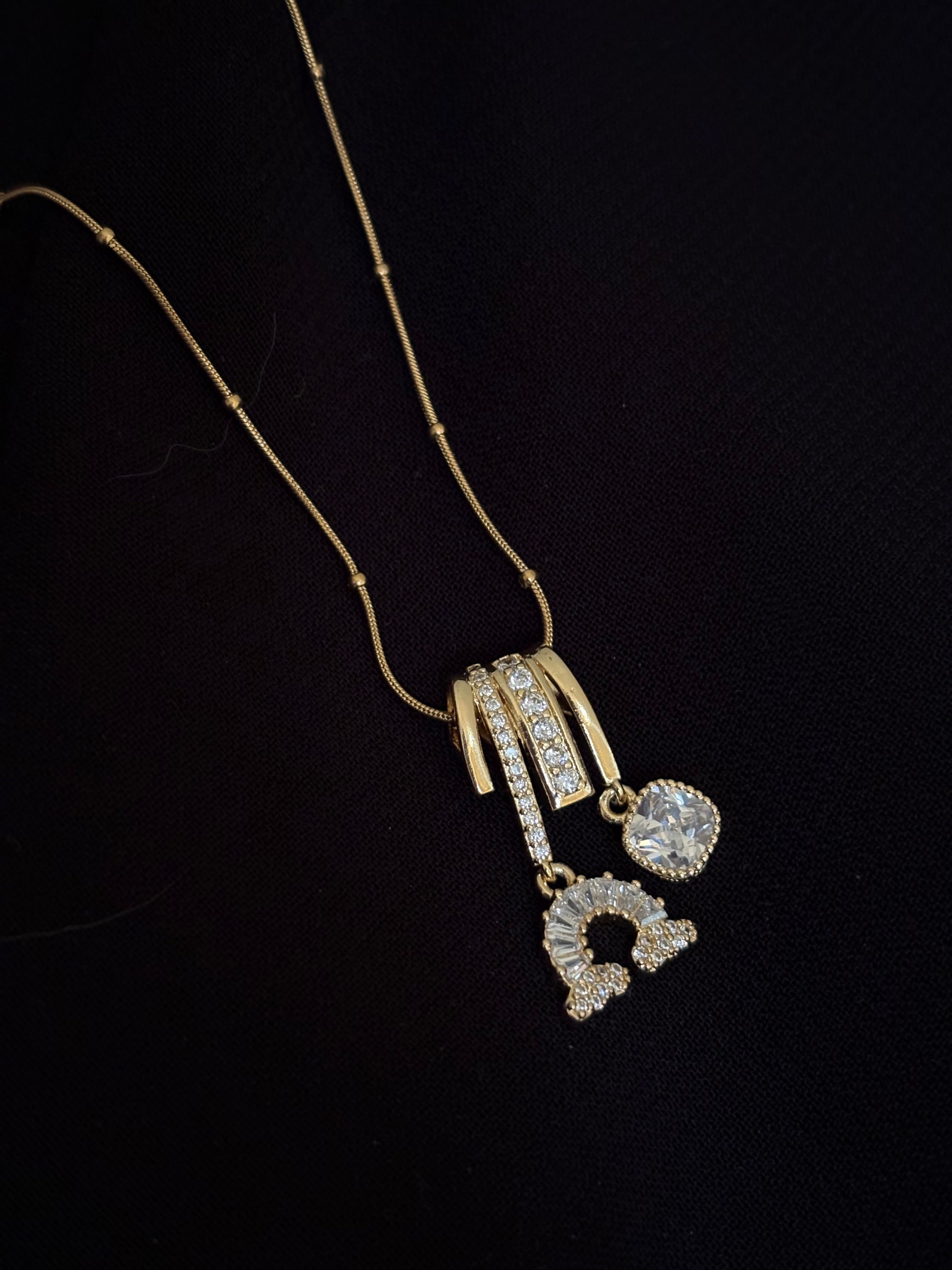 Rainbow charm necklace