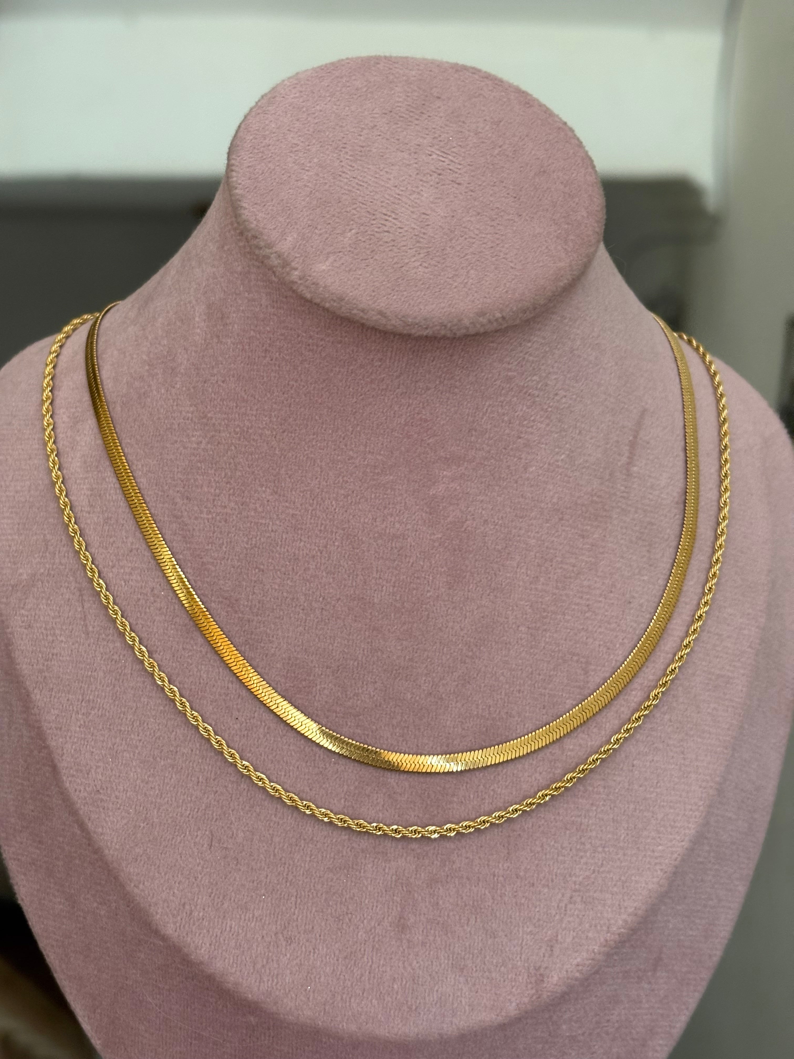 Rope layered necklace