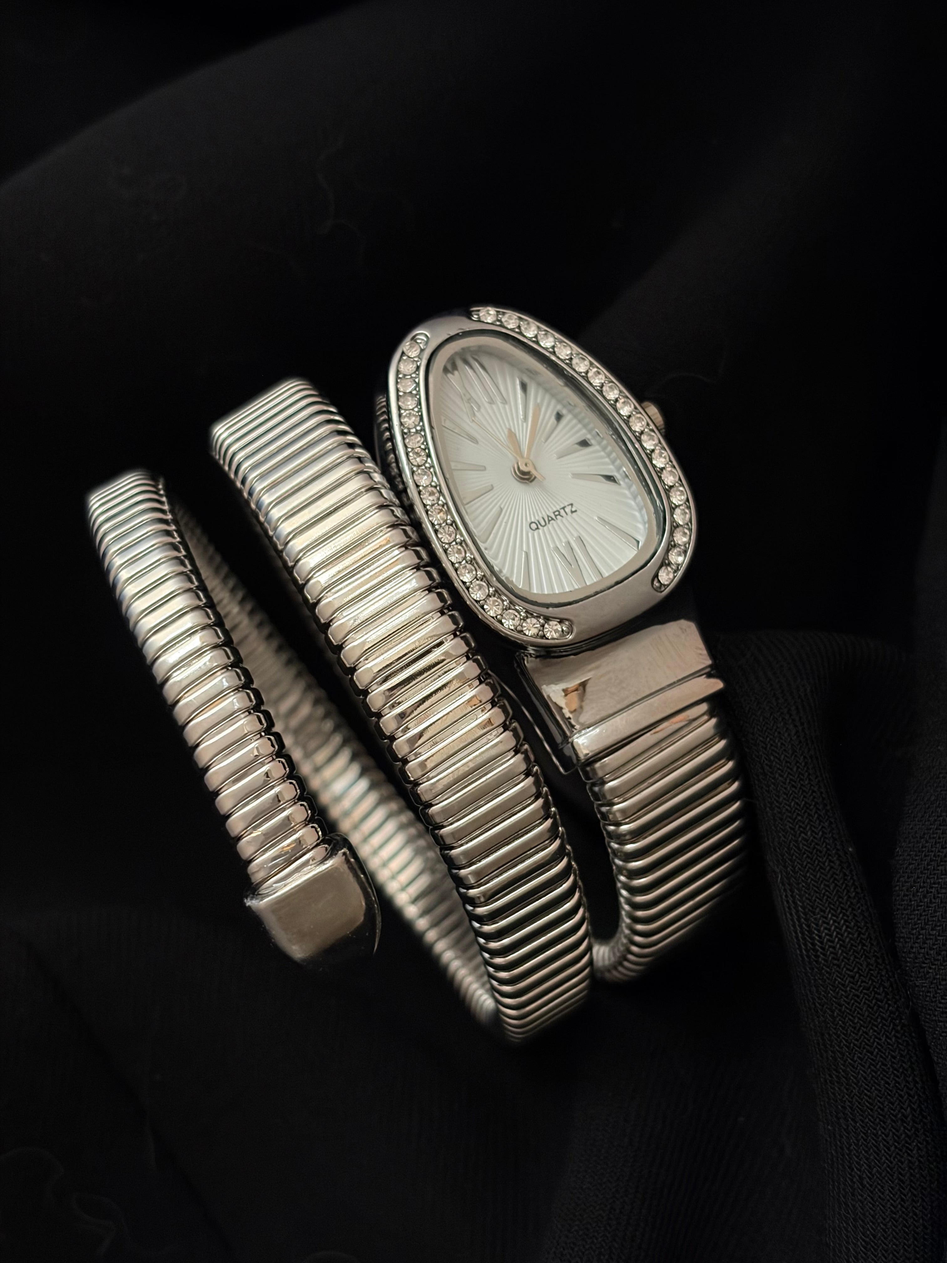 Serp studded watch
