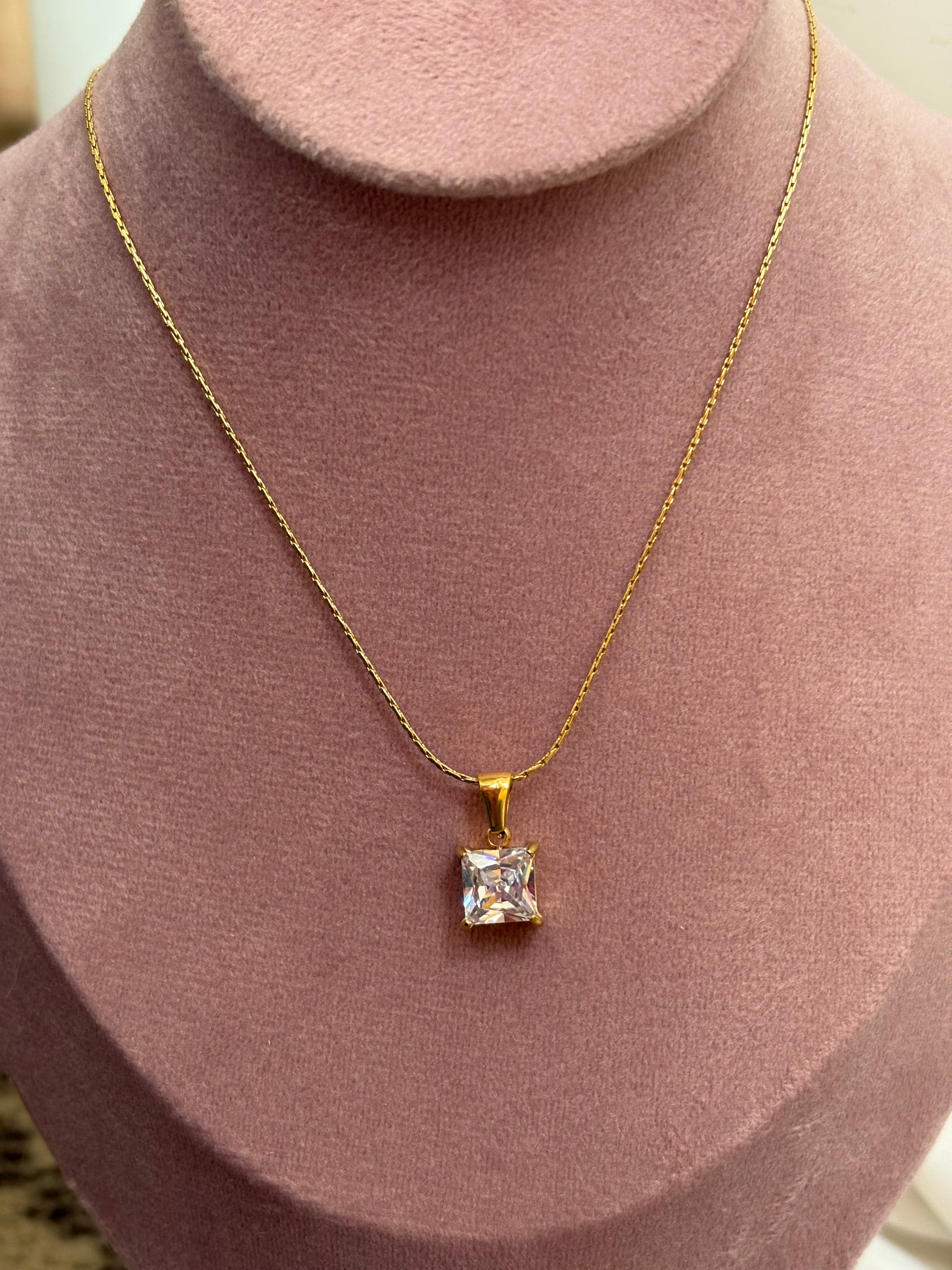 Square necklace