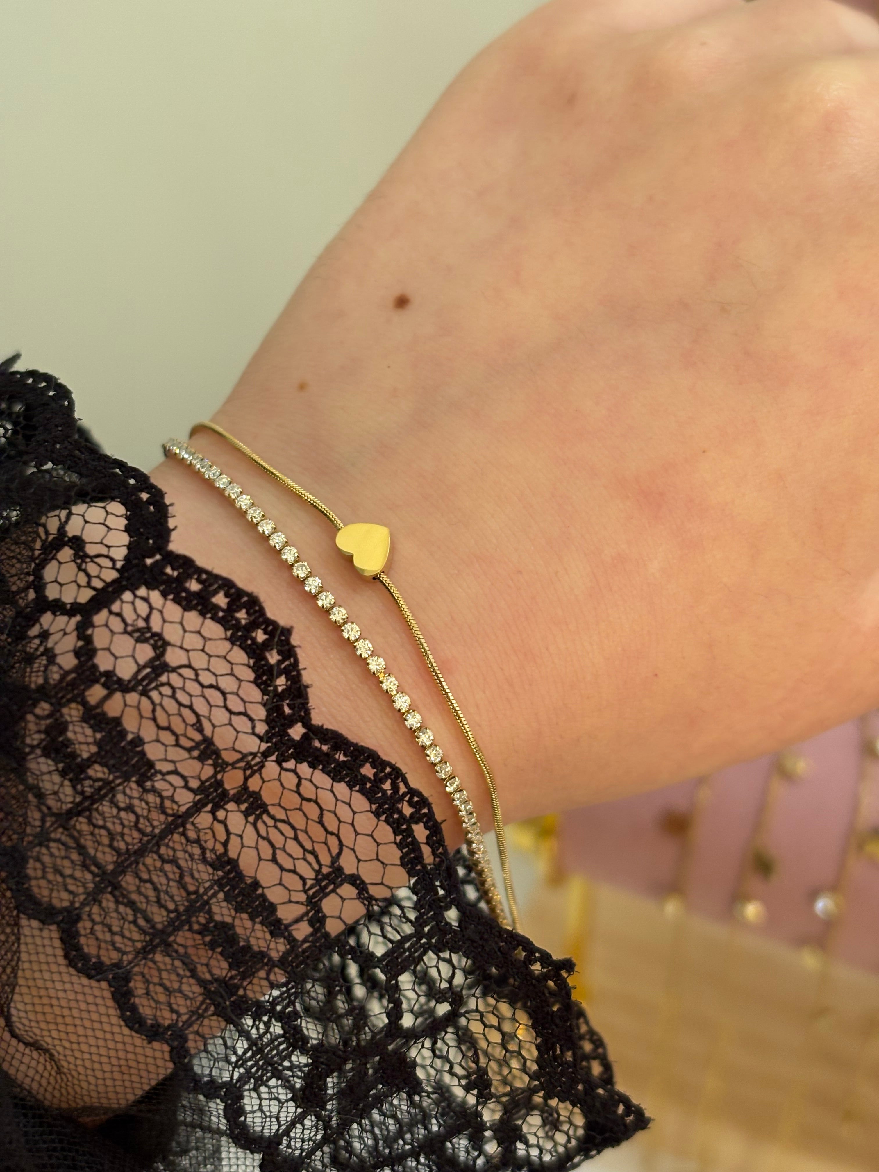 Heart shine bracelet