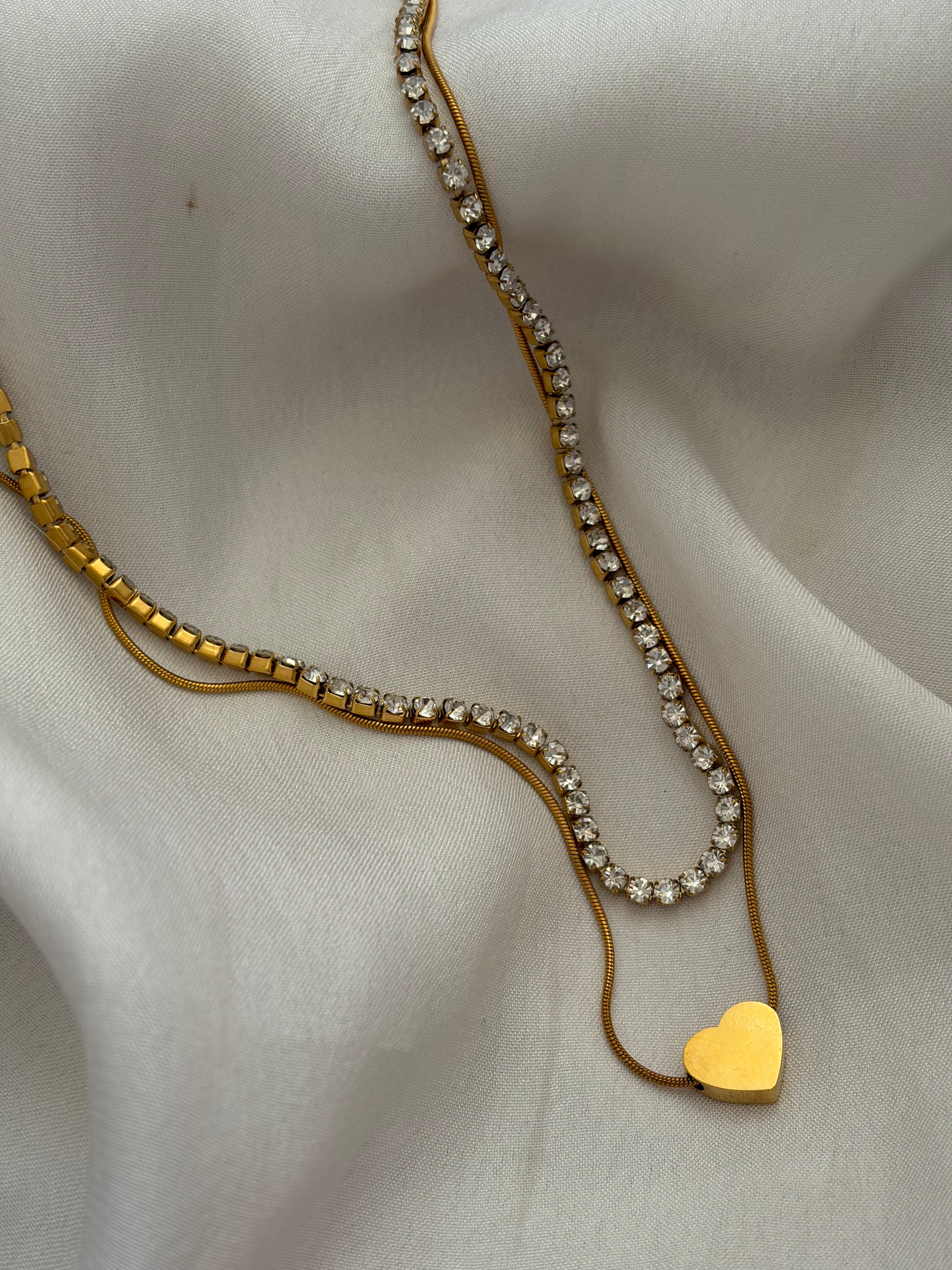 Love layered necklace