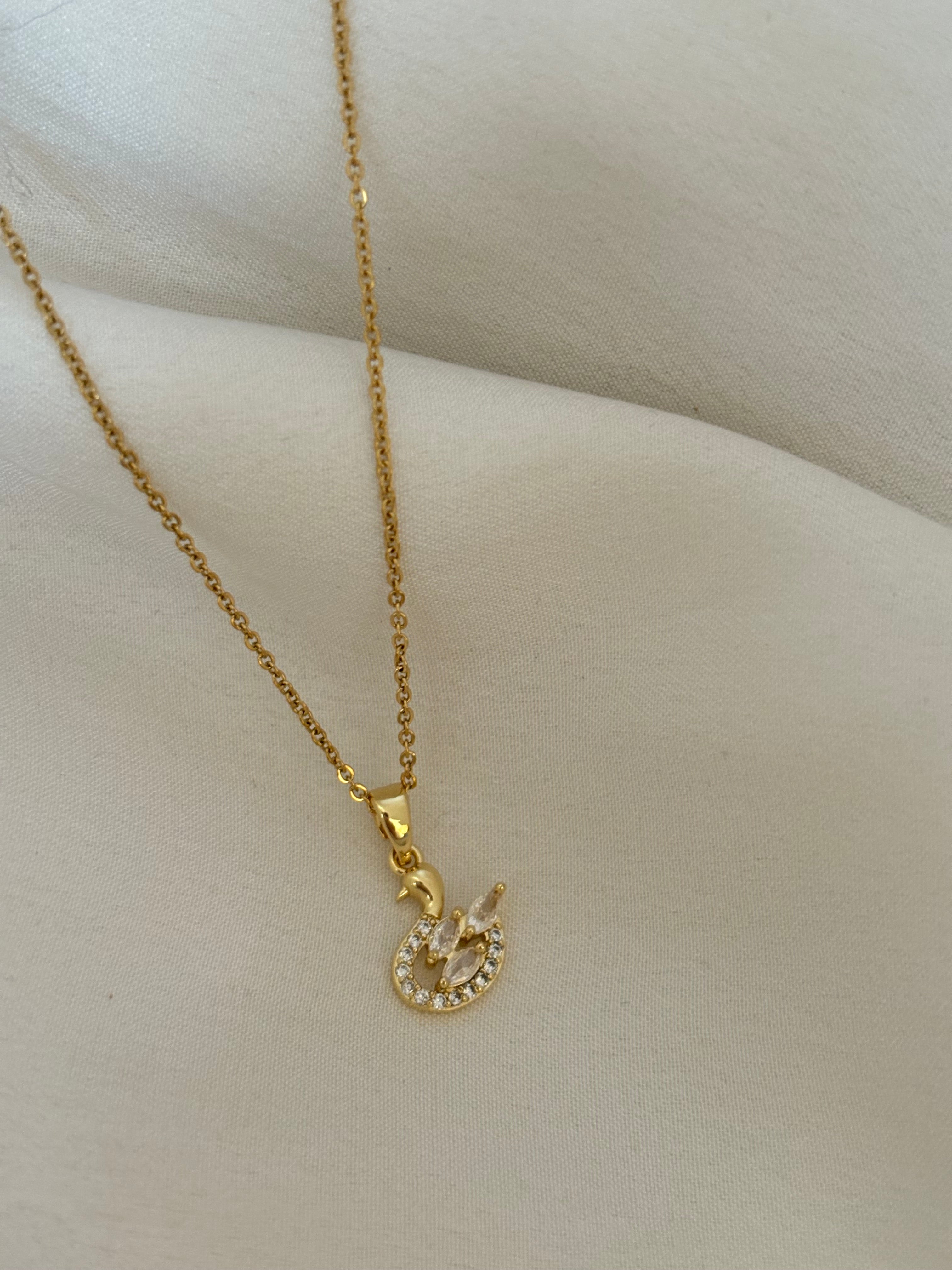 Swan necklace