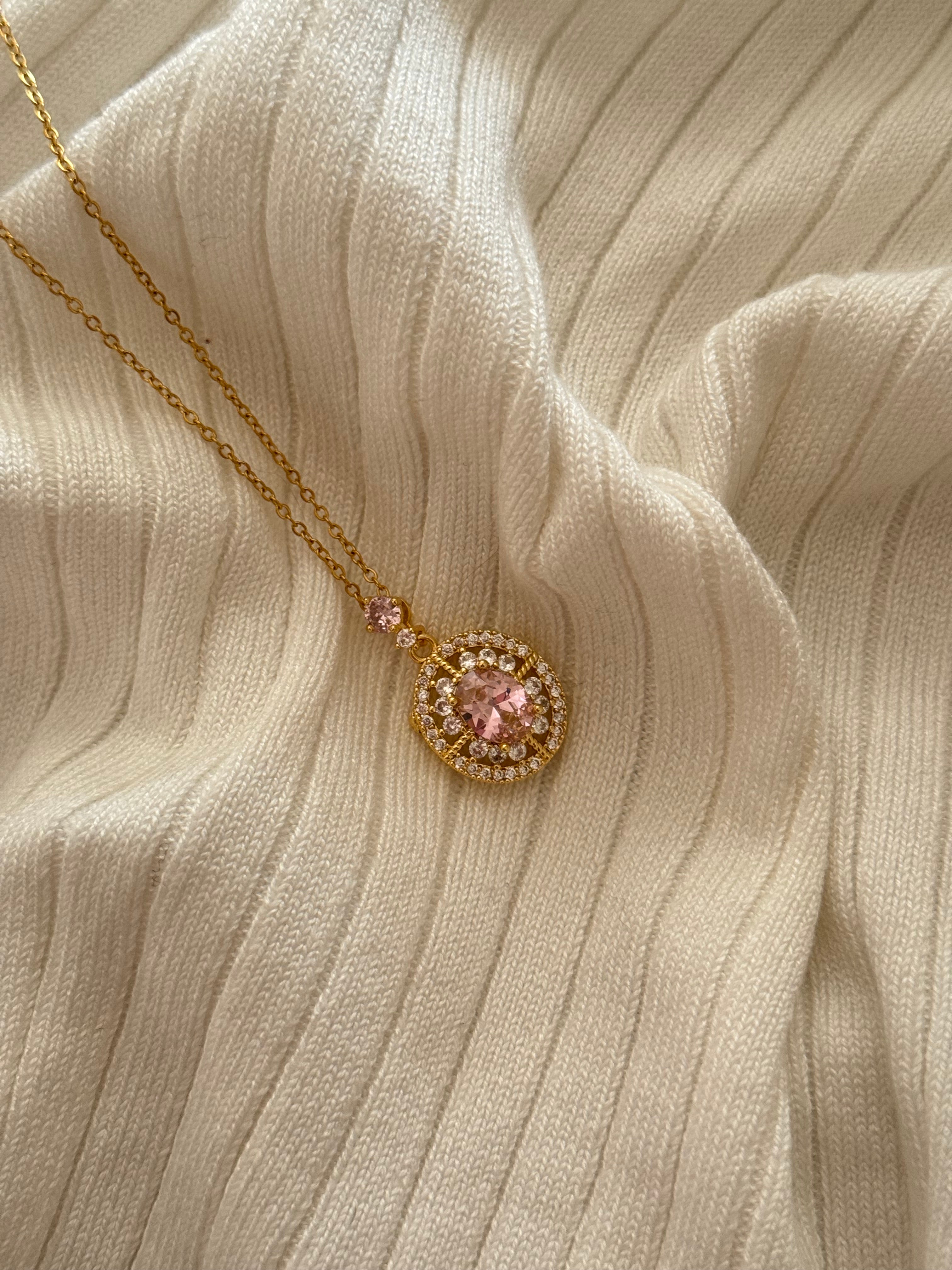 Pretty pink necklace