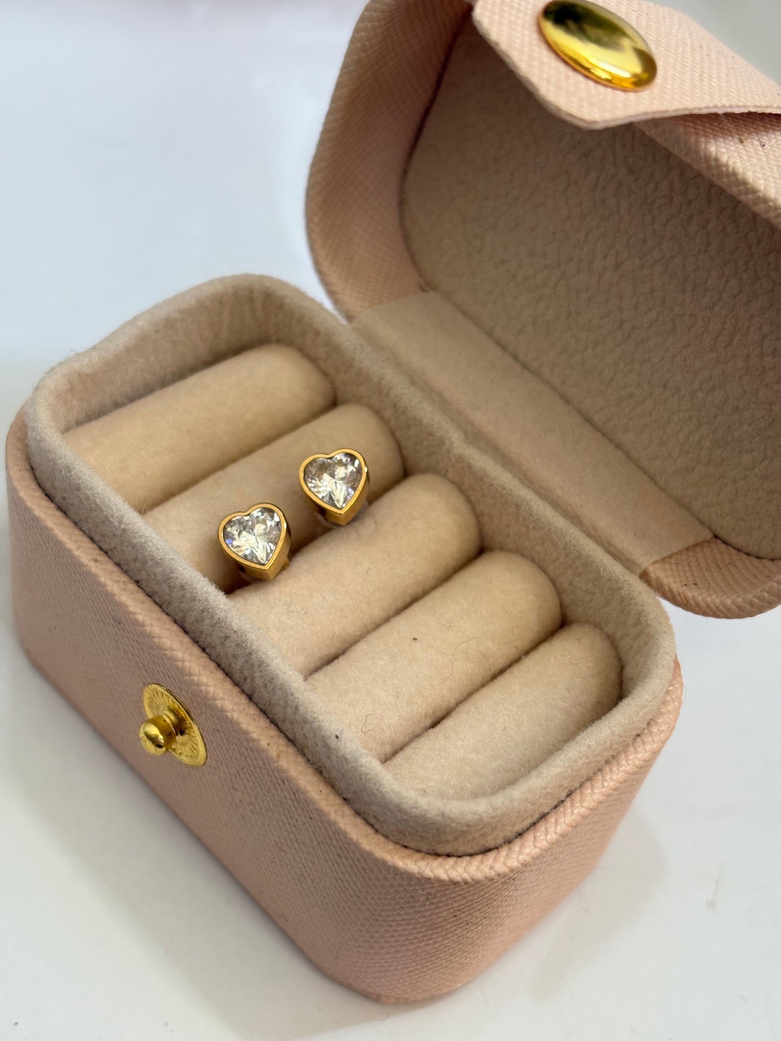 Heart studs