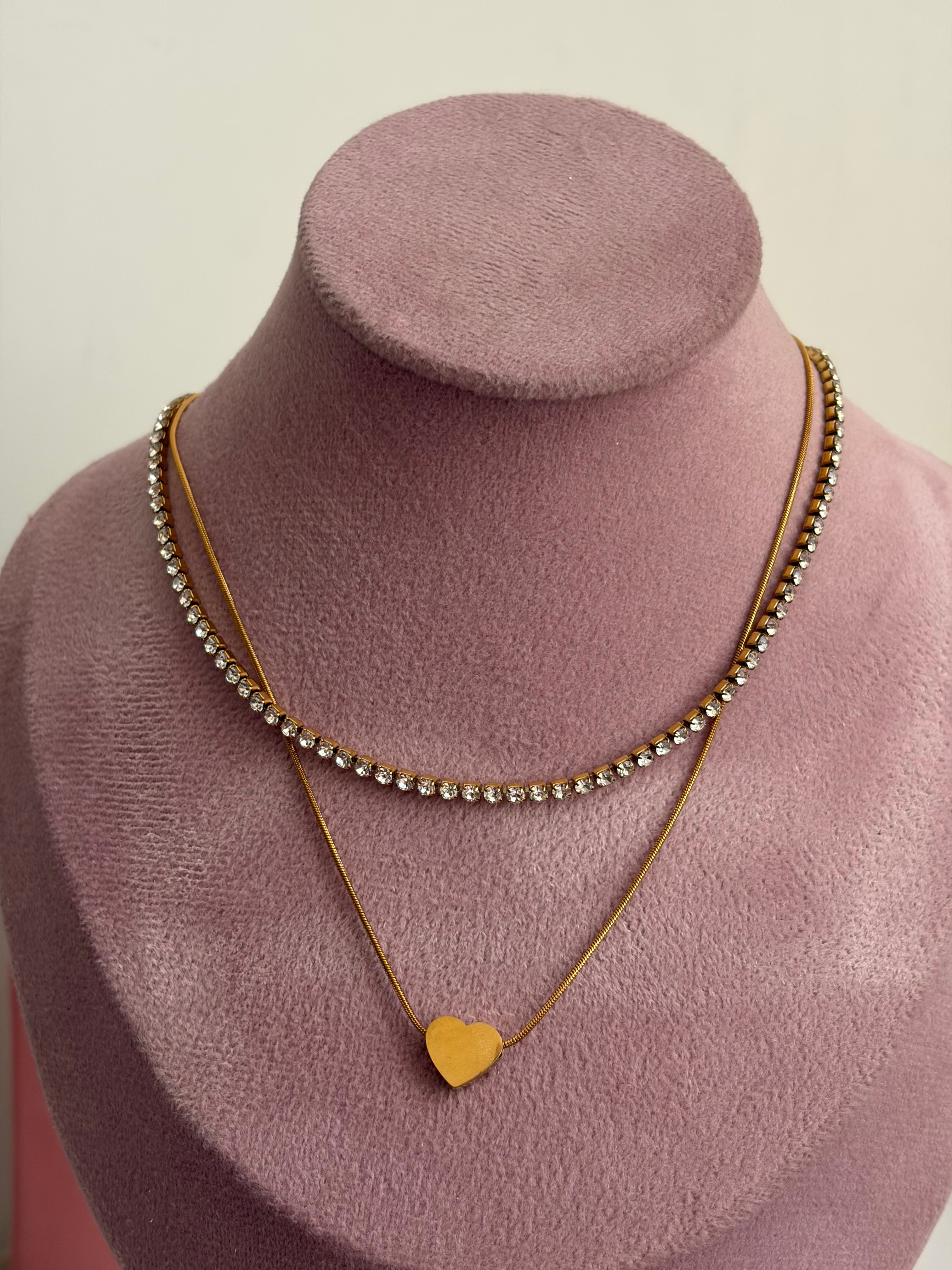 Love layered necklace